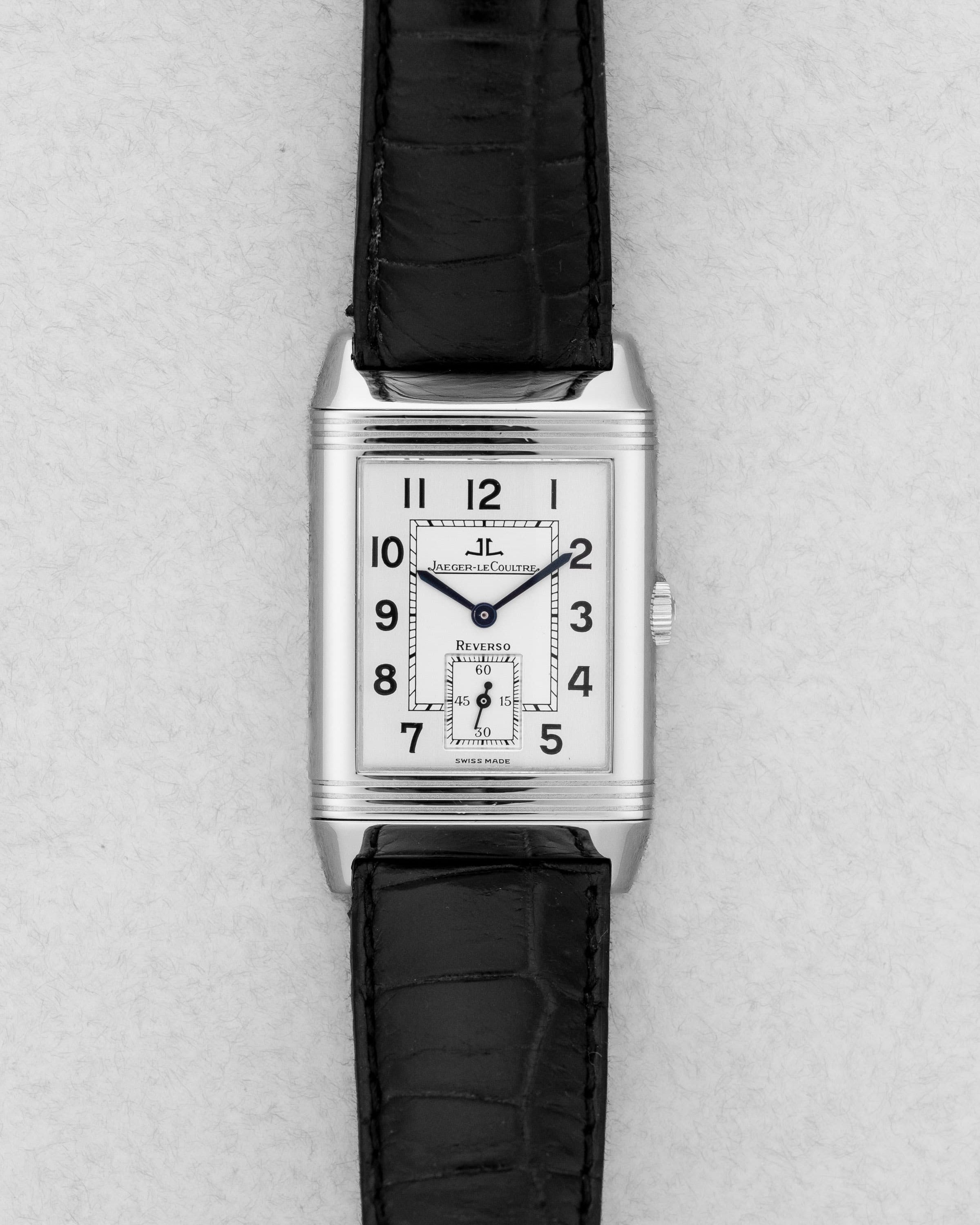 D9CS-zp Jaeger-LeCoultre Reverso « Grande Taille » en acier, réf. 270.8.62/Q2708410 - Front