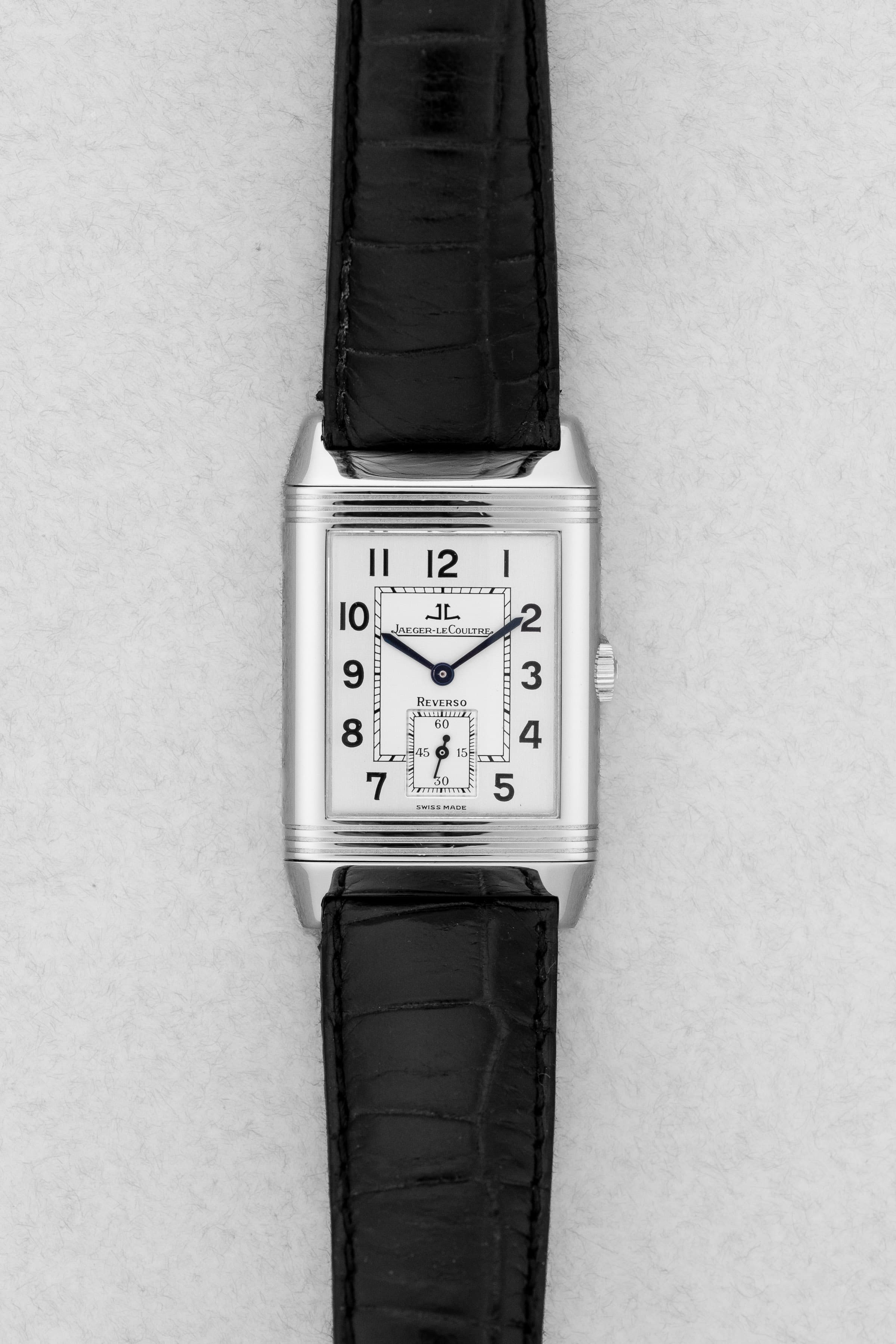 D9CS-zp Jaeger-LeCoultre Reverso « Grande Taille » en acier, réf. 270.8.62/Q2708410 - Front