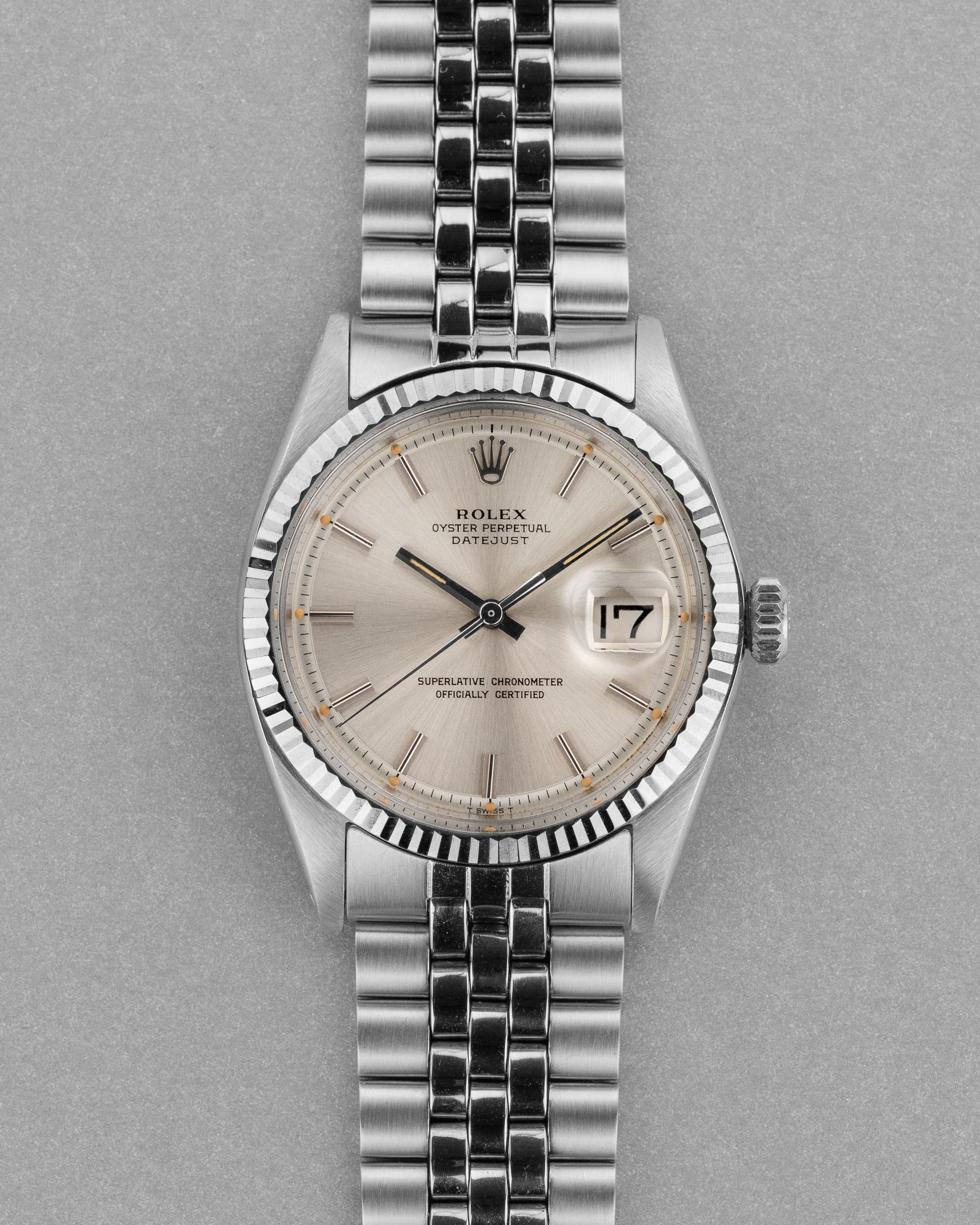DMRF Rolex Datejust ref. 1601 in acciaio del 1969 – Quadrante «Silver» - Fronte