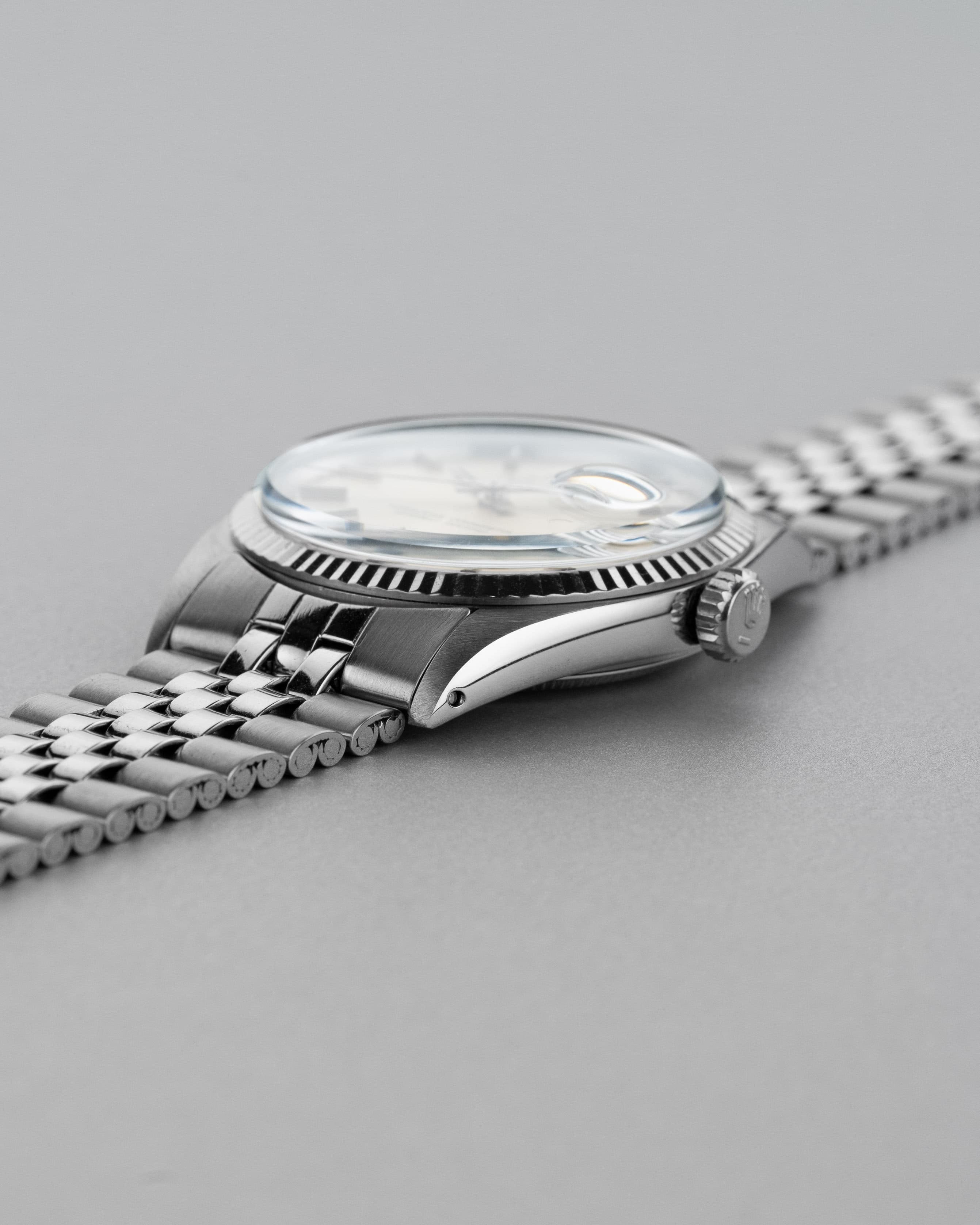 DMRF Rolex Datejust ref. 1601 in acciaio del 1969 – Quadrante «Silver» - Lato destro