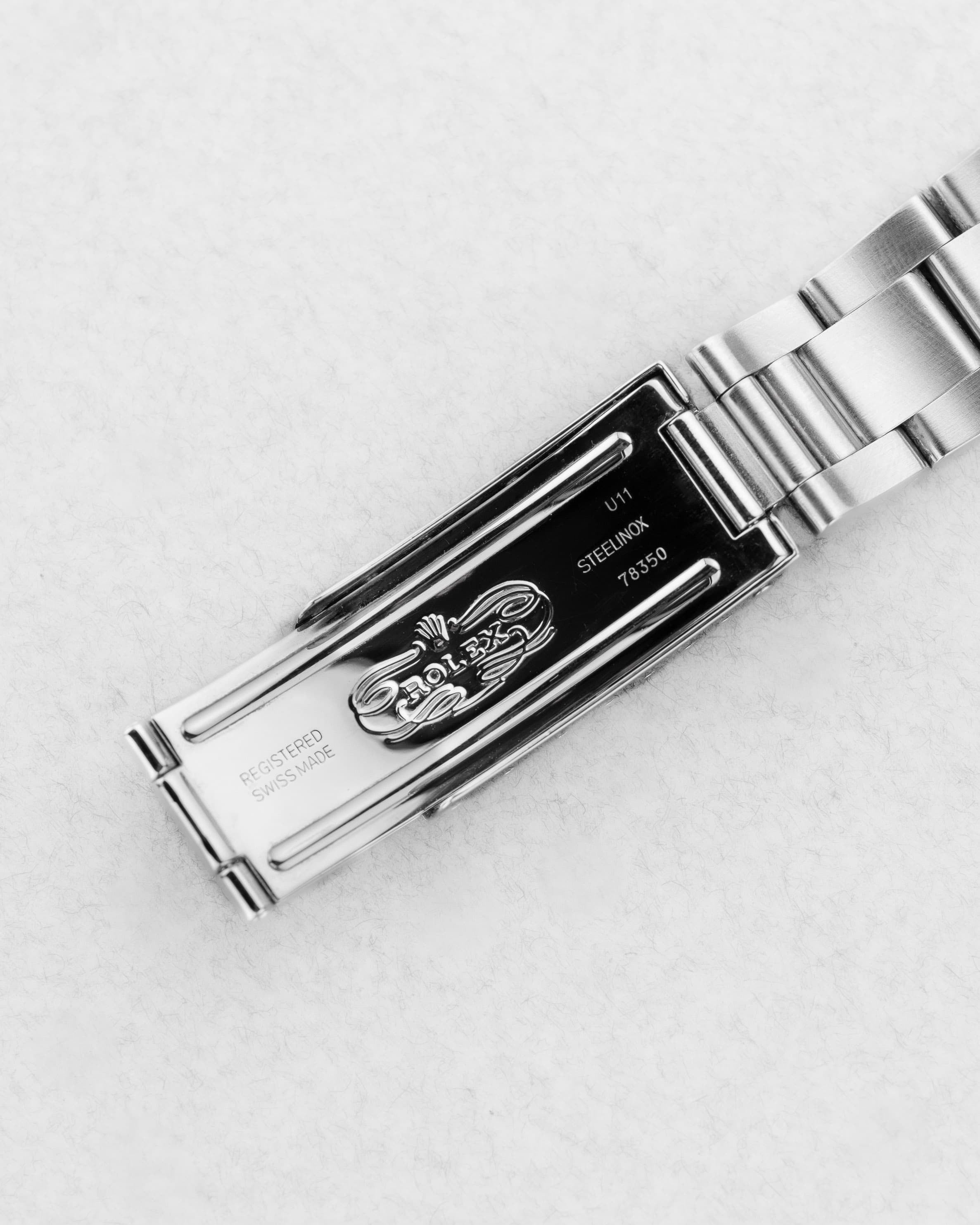 DT2Y Rolex Oyster Perpetual Date 15200 de 1999 – Cadran noir au tritium patiné - Buckle Inside