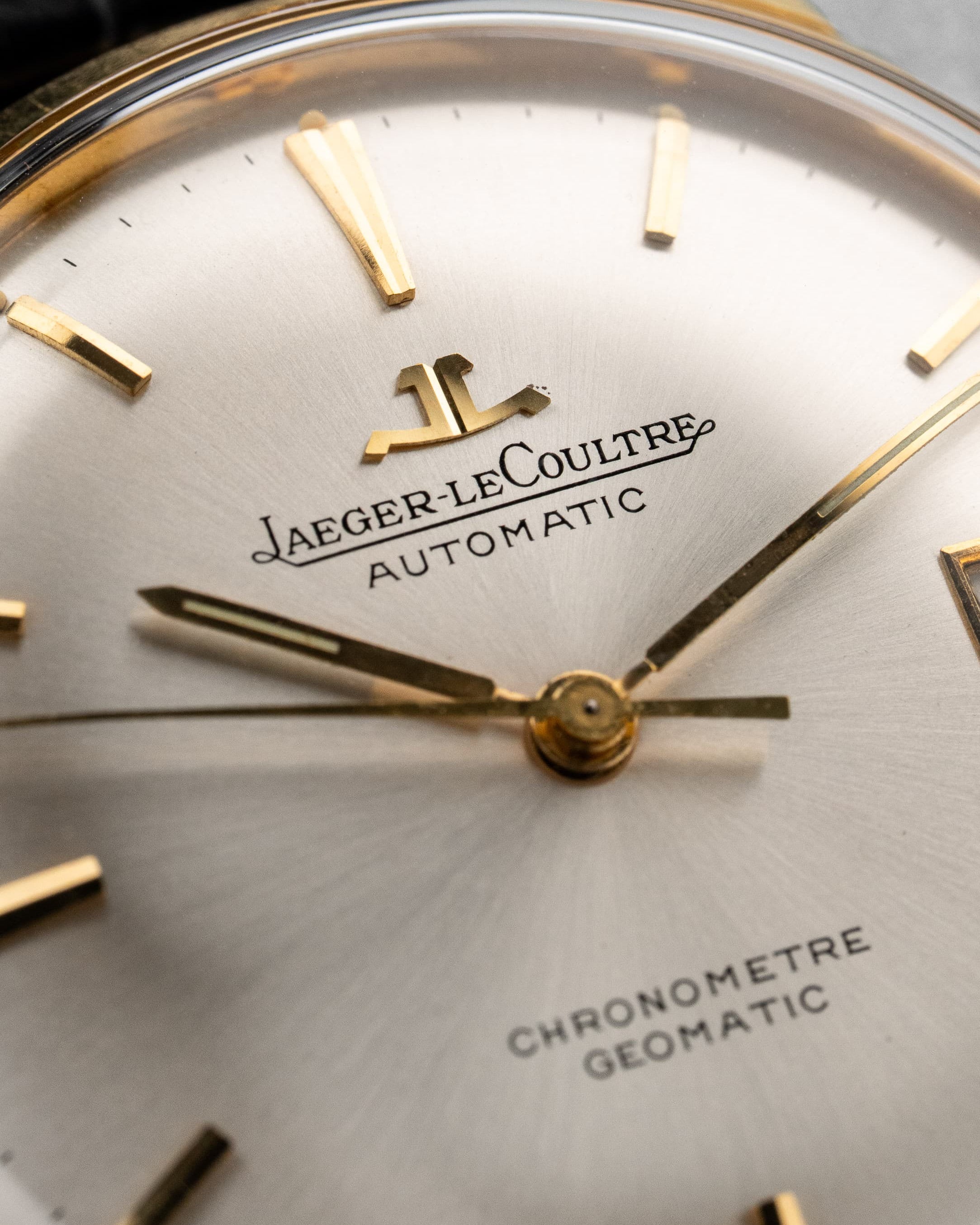 E25M Exceptionnelle Jaeger-LeCoultre Chronomètre Geomatic réf. E398 en or jaune, circa 1965 - Dial