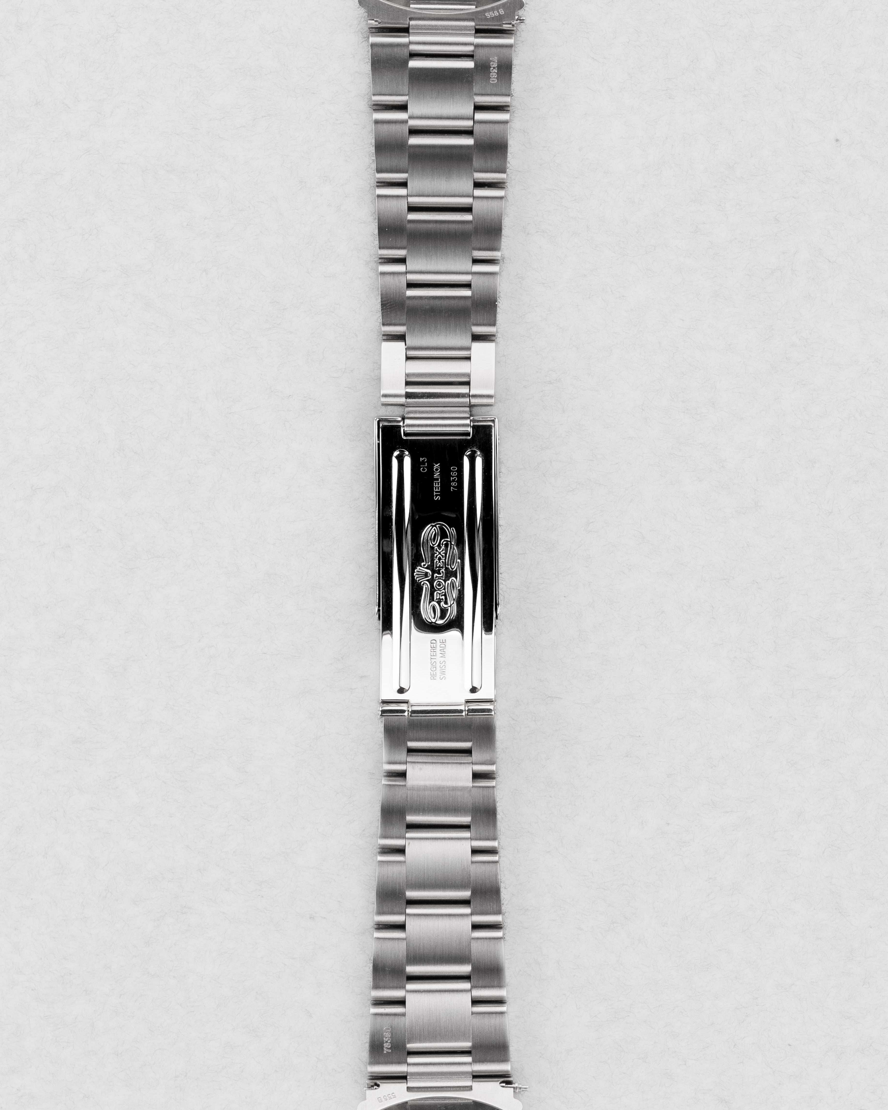 E3KB Rolex Datejust réf. 16200 de 2002 – Cadran « Silver Roman No Lume » + Garantie d'origine - Bracelet Back