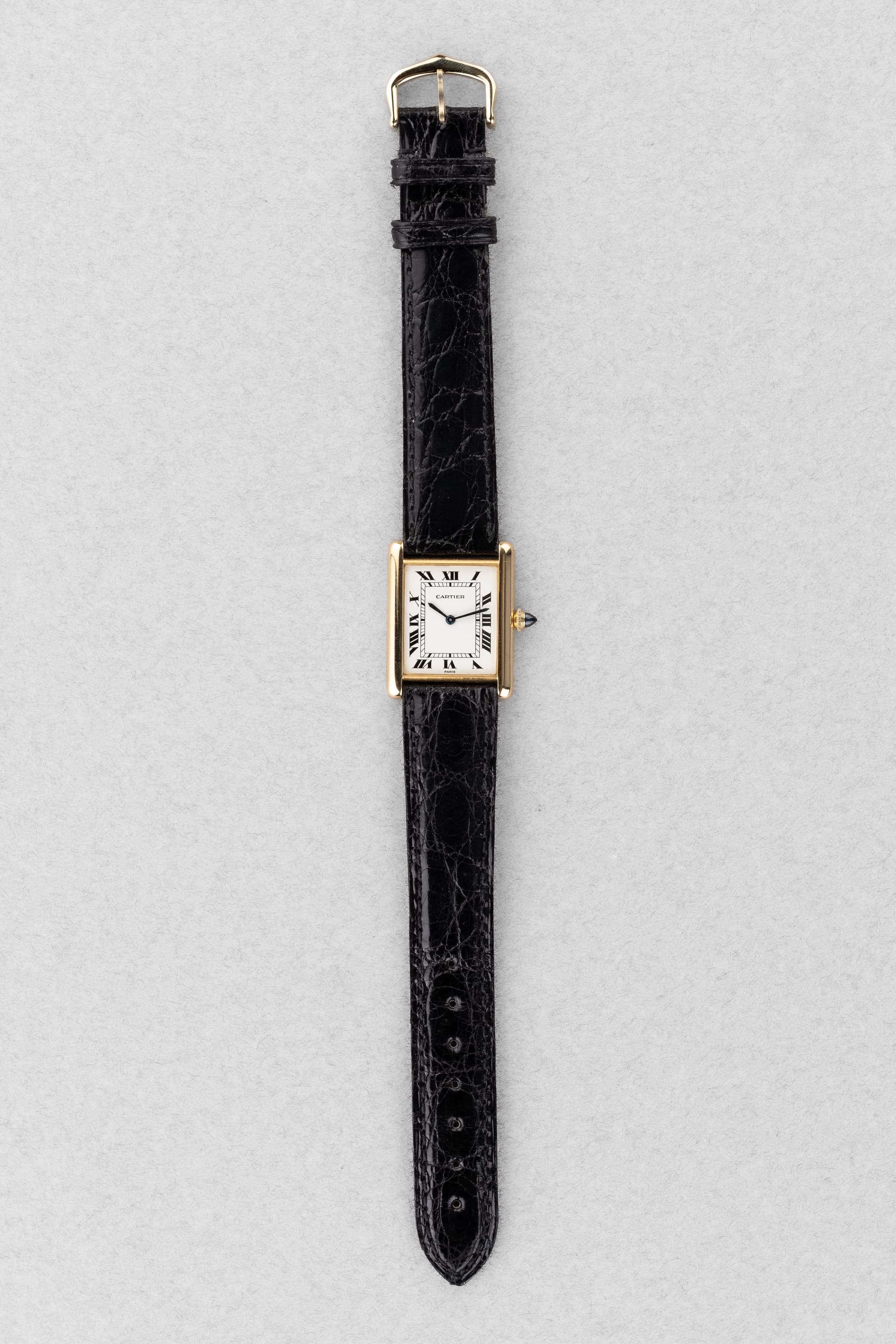 EEBC Cartier Tank Louis Extra-Plate réf. 96019 circa 1975 – Cadran « PARIS », Parfait état, Piguet 21 - Overview