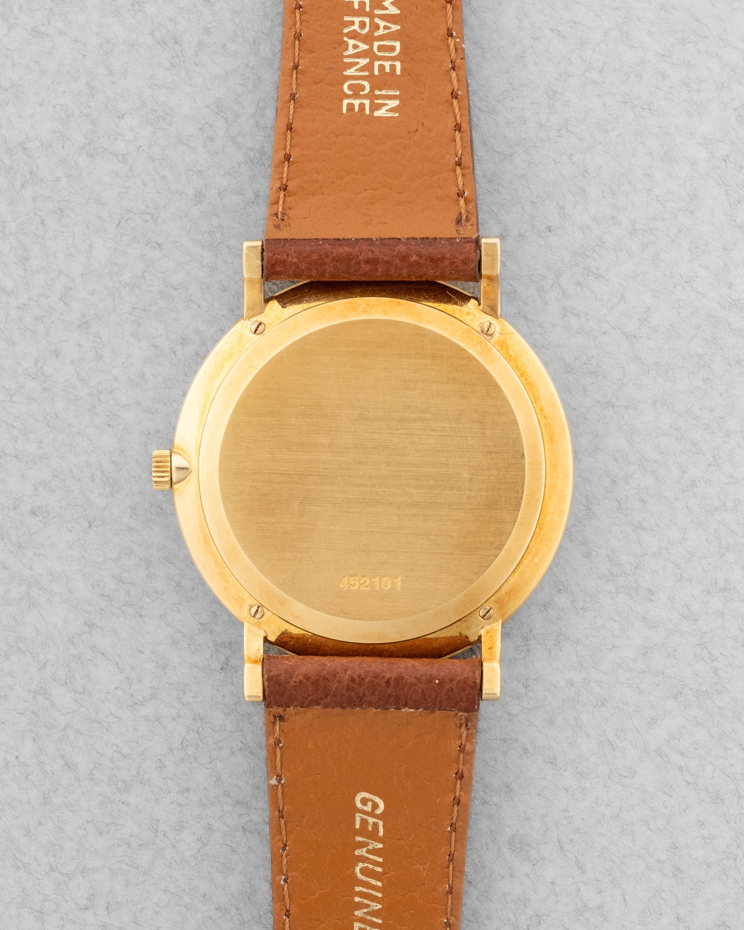 FDV3-7e Vacheron Constantin Automatique Extra-Plate « Patrimony/Calatrava » réf. 7409 en or jaune, circa 1970 – N.O.S. - Back