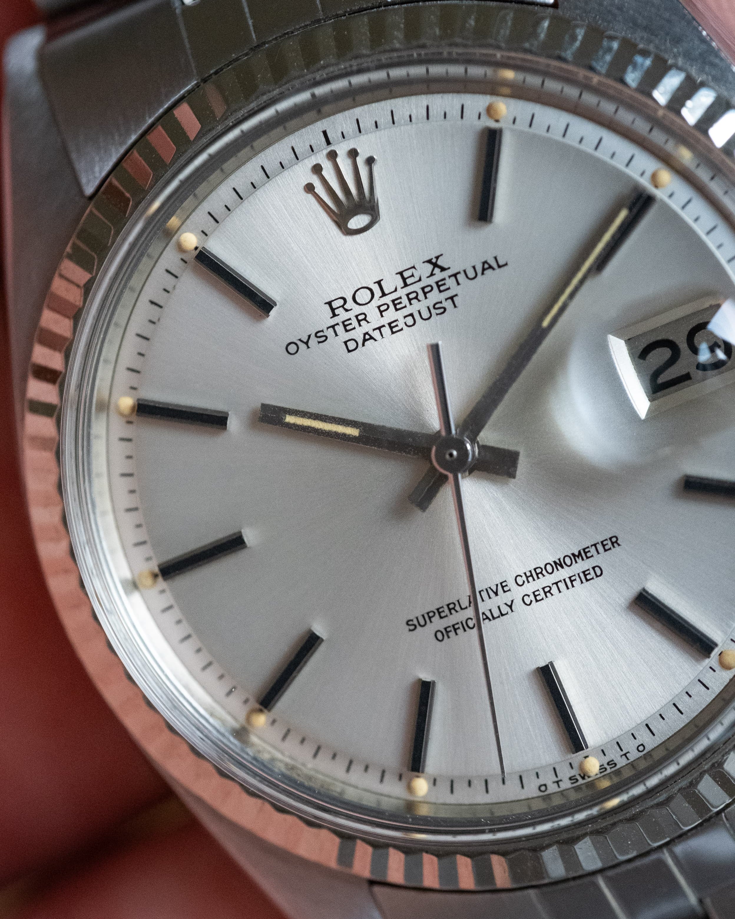FEXJ Rolex Datejust réf. 1601 en acier de 1978 – Cadran « Silver Sigma » - Dial