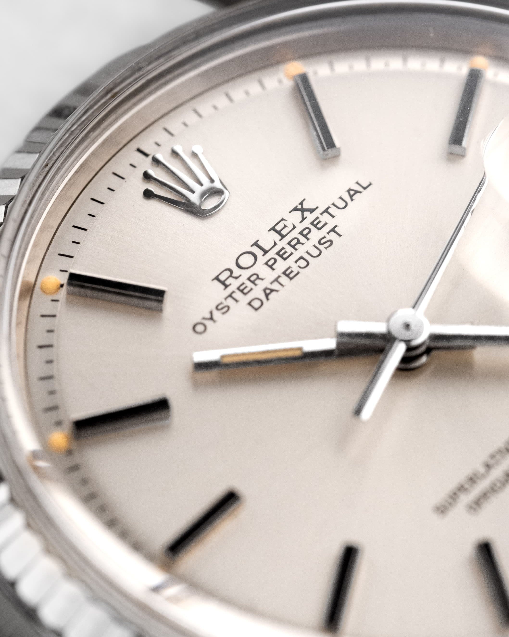FEXJ Rolex Datejust réf. 1601 en acier de 1978 – Cadran « Silver Sigma » - Dial