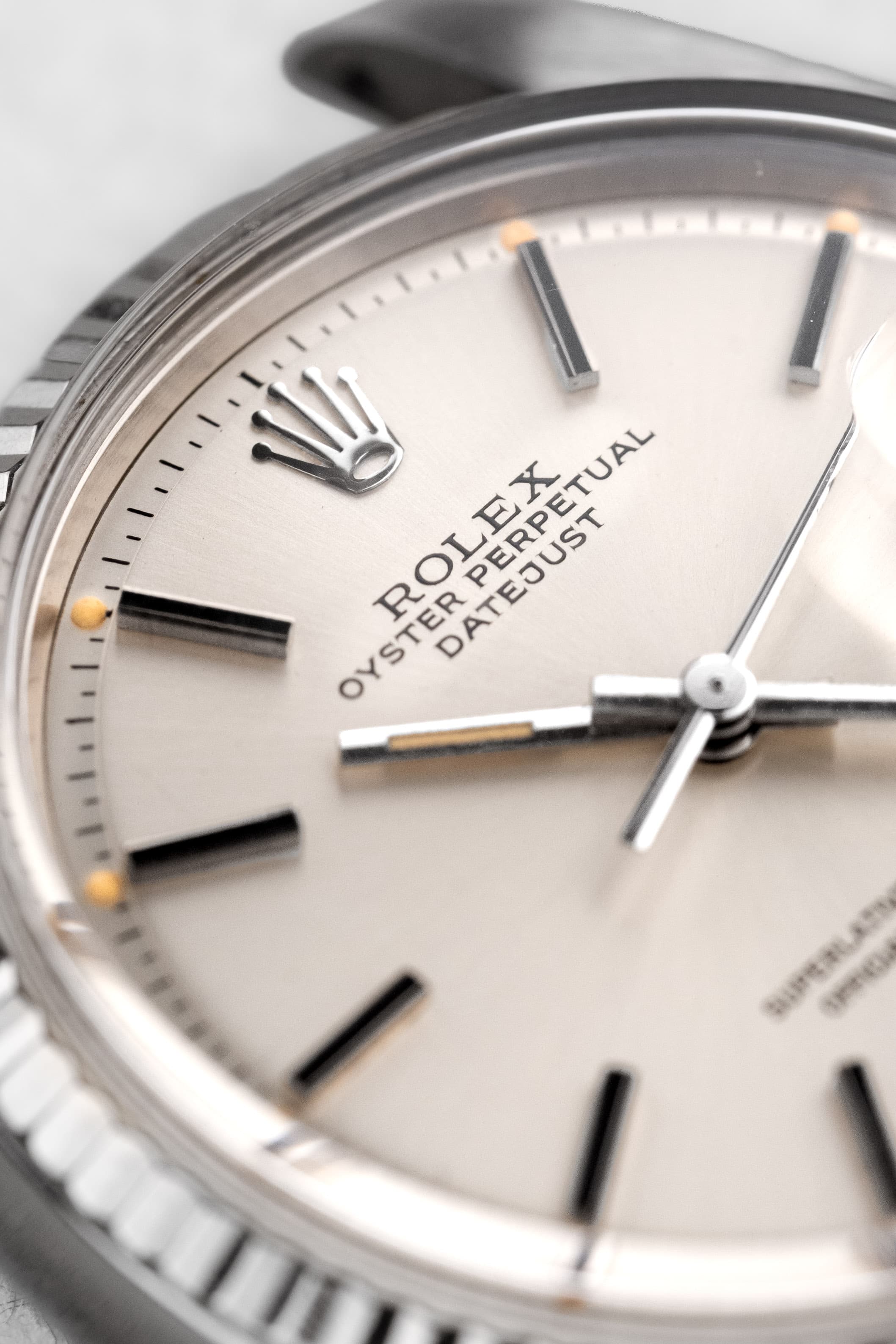 FEXJ Rolex Datejust réf. 1601 en acier de 1978 – Cadran « Silver Sigma » - Dial