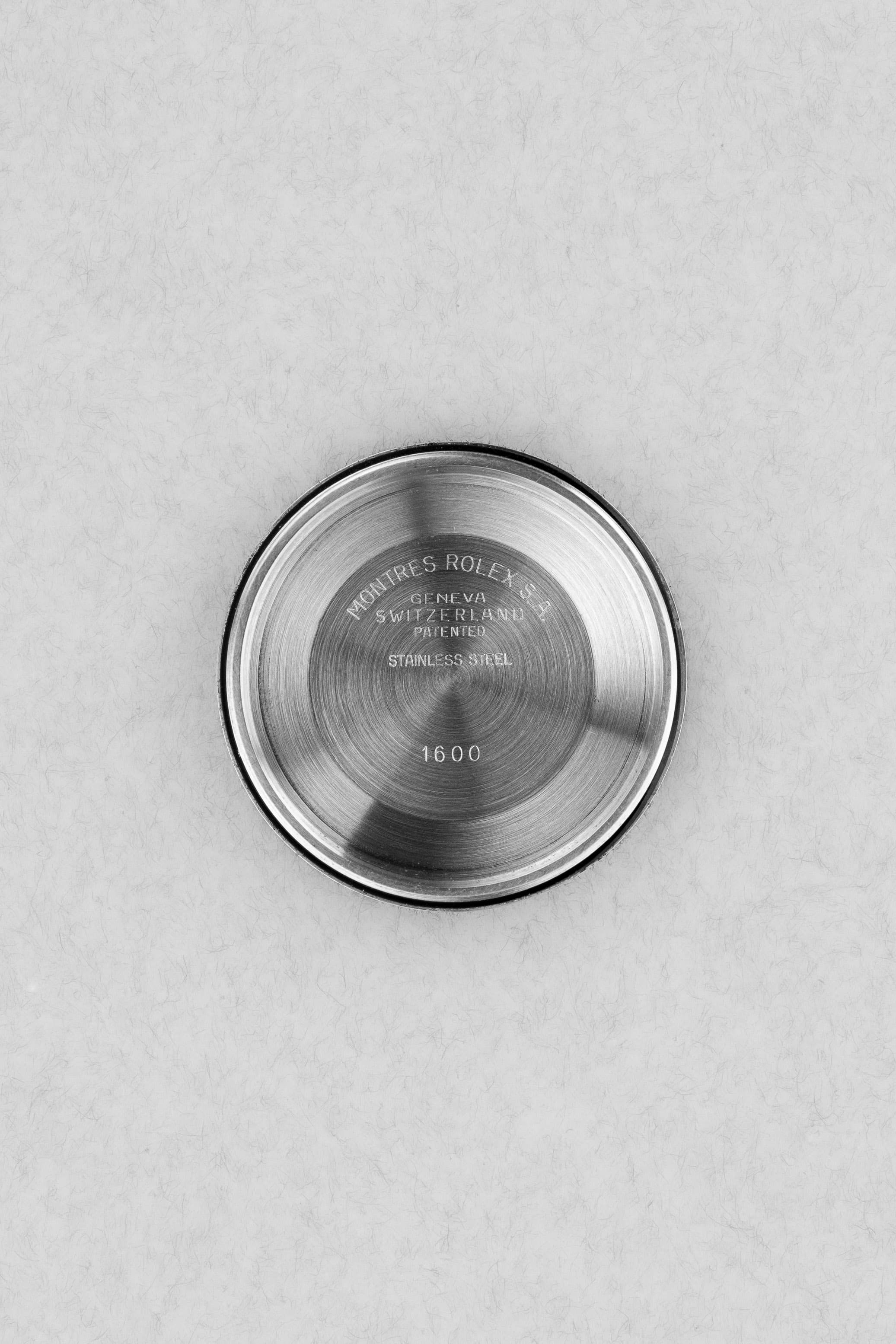 FEXJ Rolex Datejust réf. 1601 en acier de 1978 – Cadran « Silver Sigma » - Inside case back