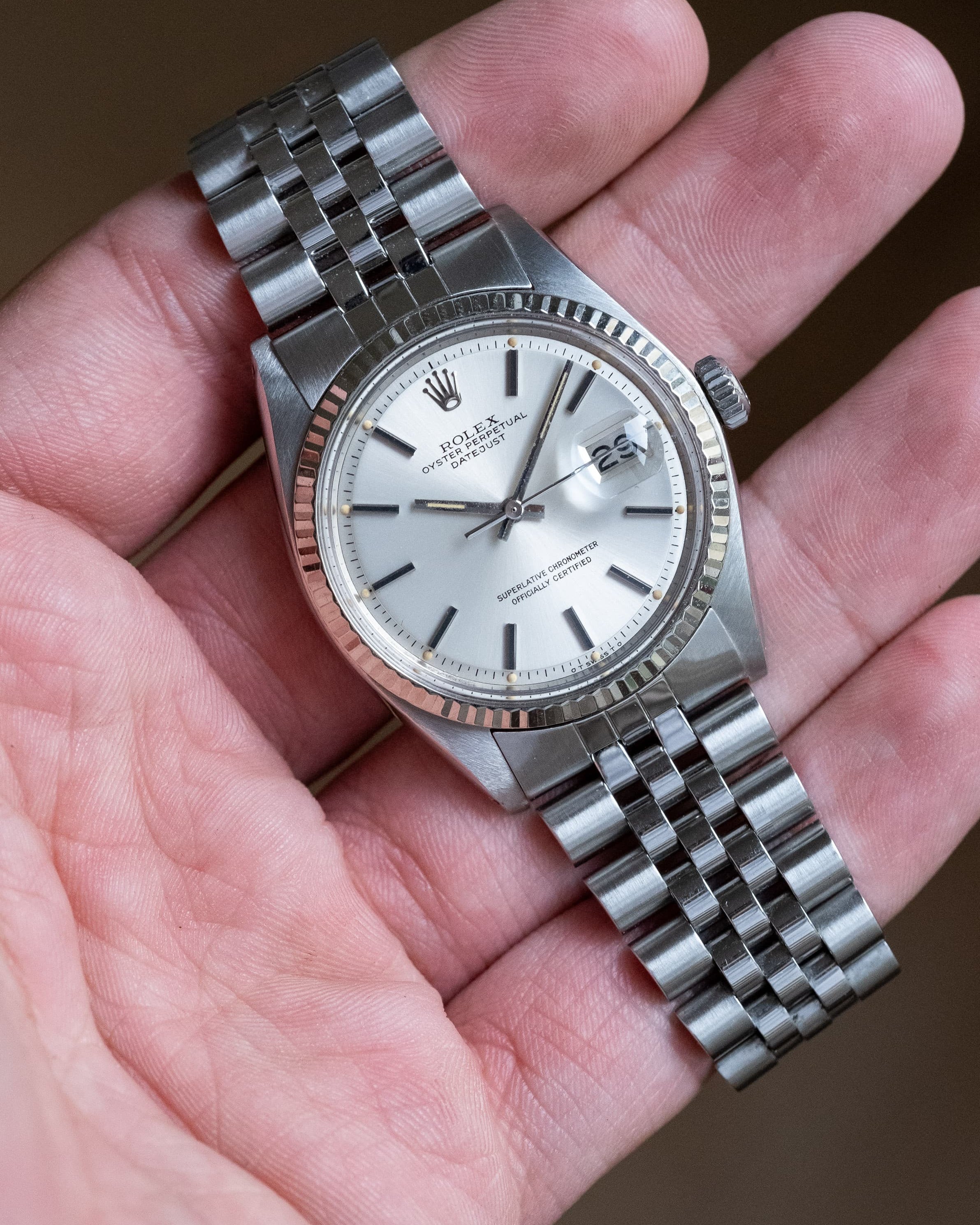 FEXJ Rolex Datejust réf. 1601 en acier de 1978 – Cadran « Silver Sigma » - Overview
