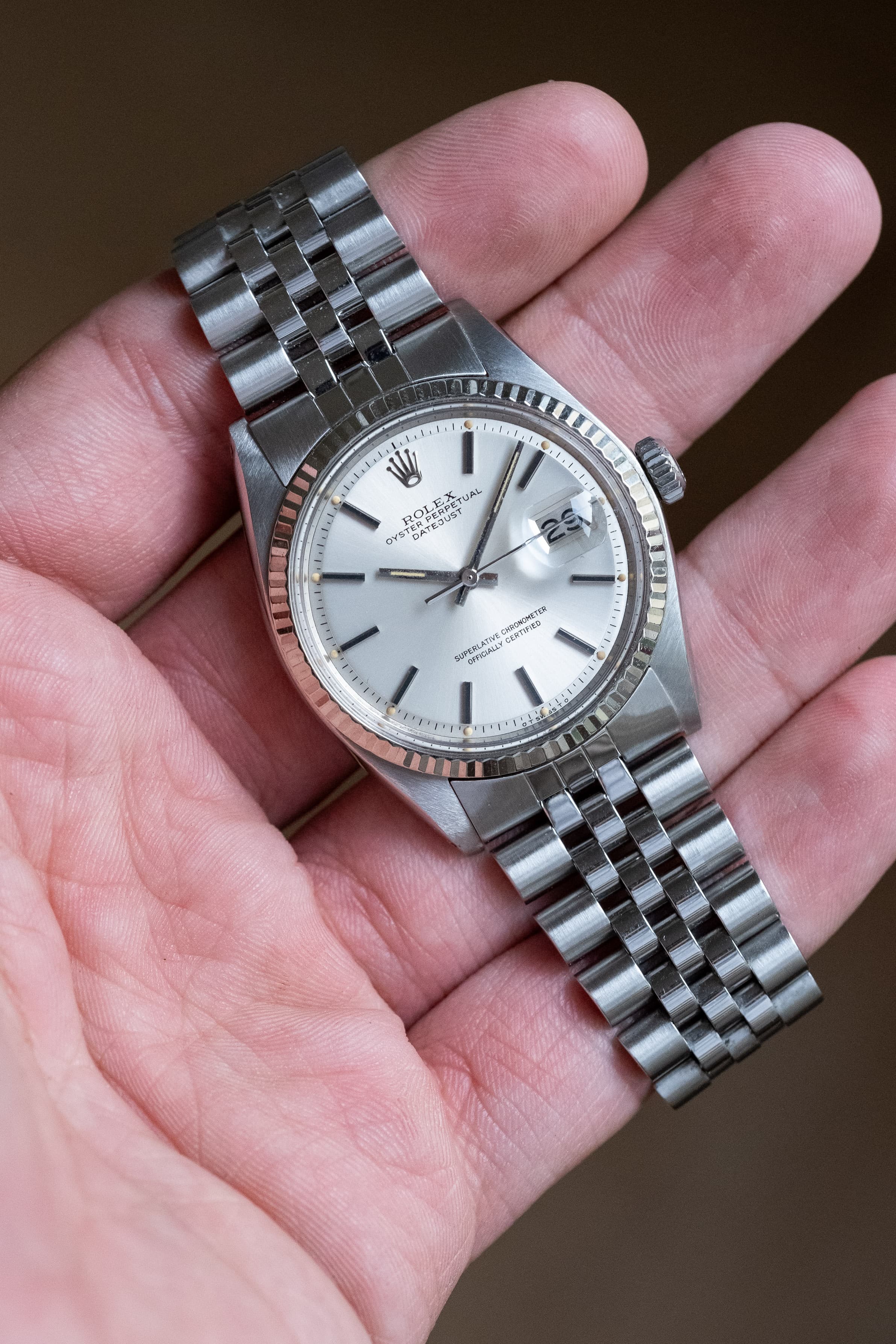 FEXJ Rolex Datejust réf. 1601 en acier de 1978 – Cadran « Silver Sigma » - Overview