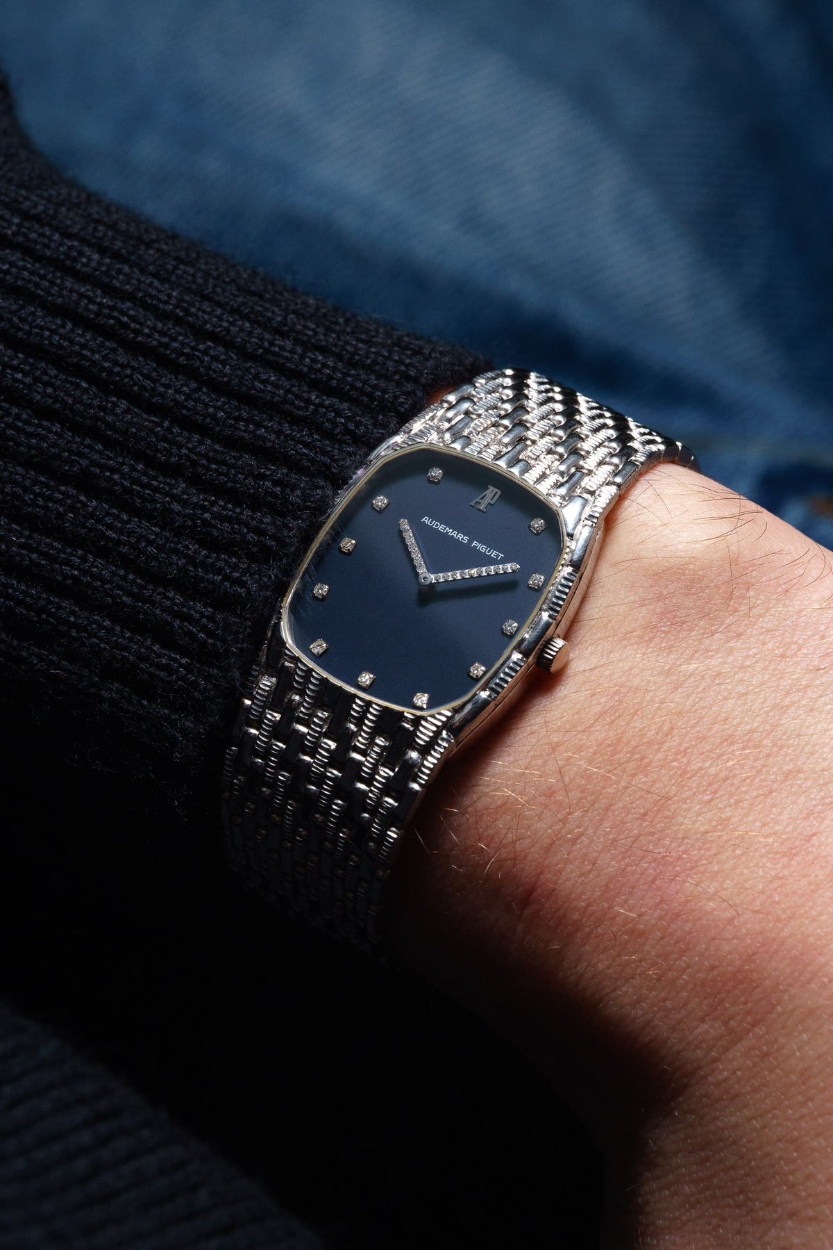 FKRS Audemars Piguet « Mini Cobra » réf. 14585BC en or blanc et diamants, circa 1991 - Wristshot
