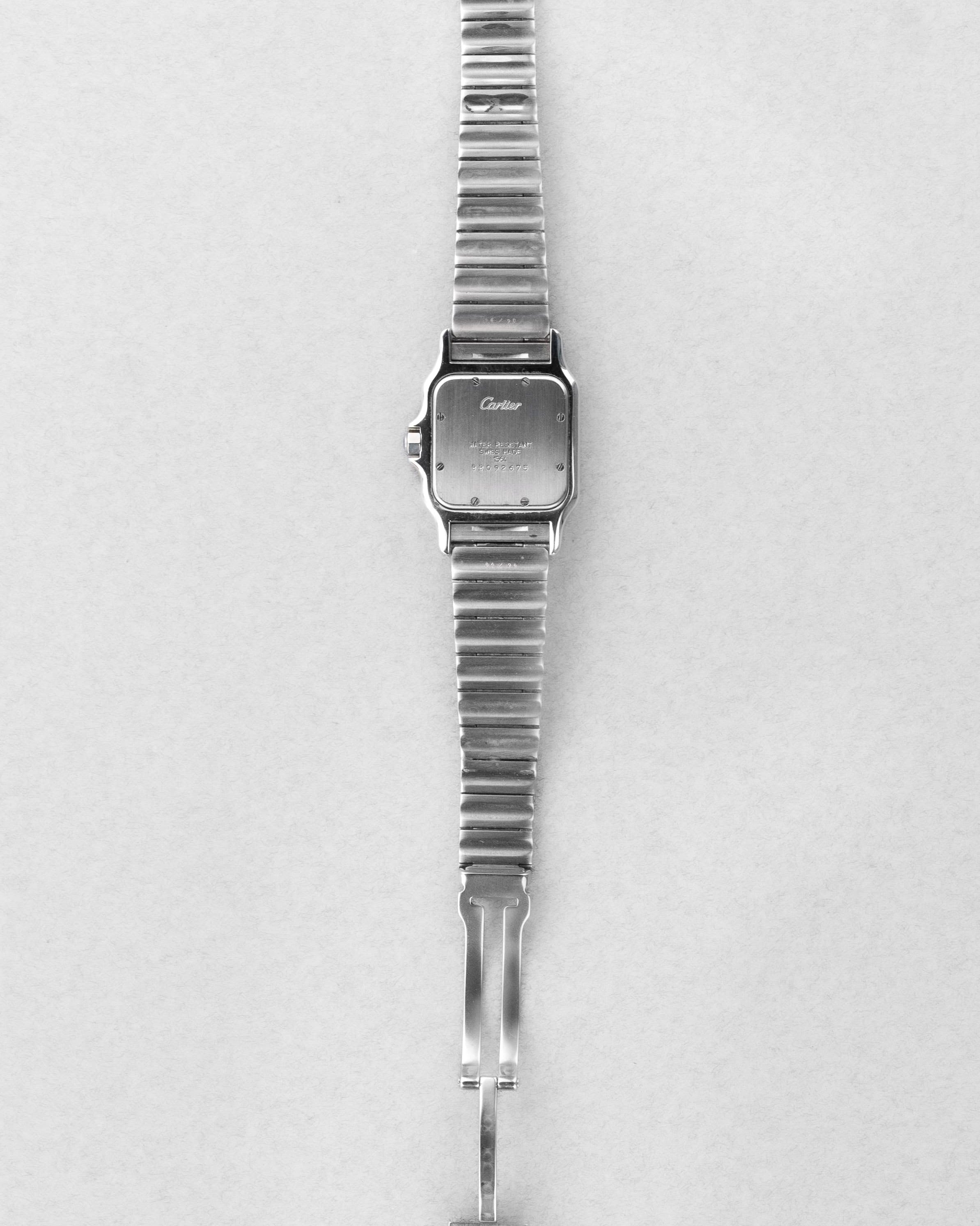 GQWD Cartier Santos Galbée réf. 1564 en acier, circa 2000 - Overview
