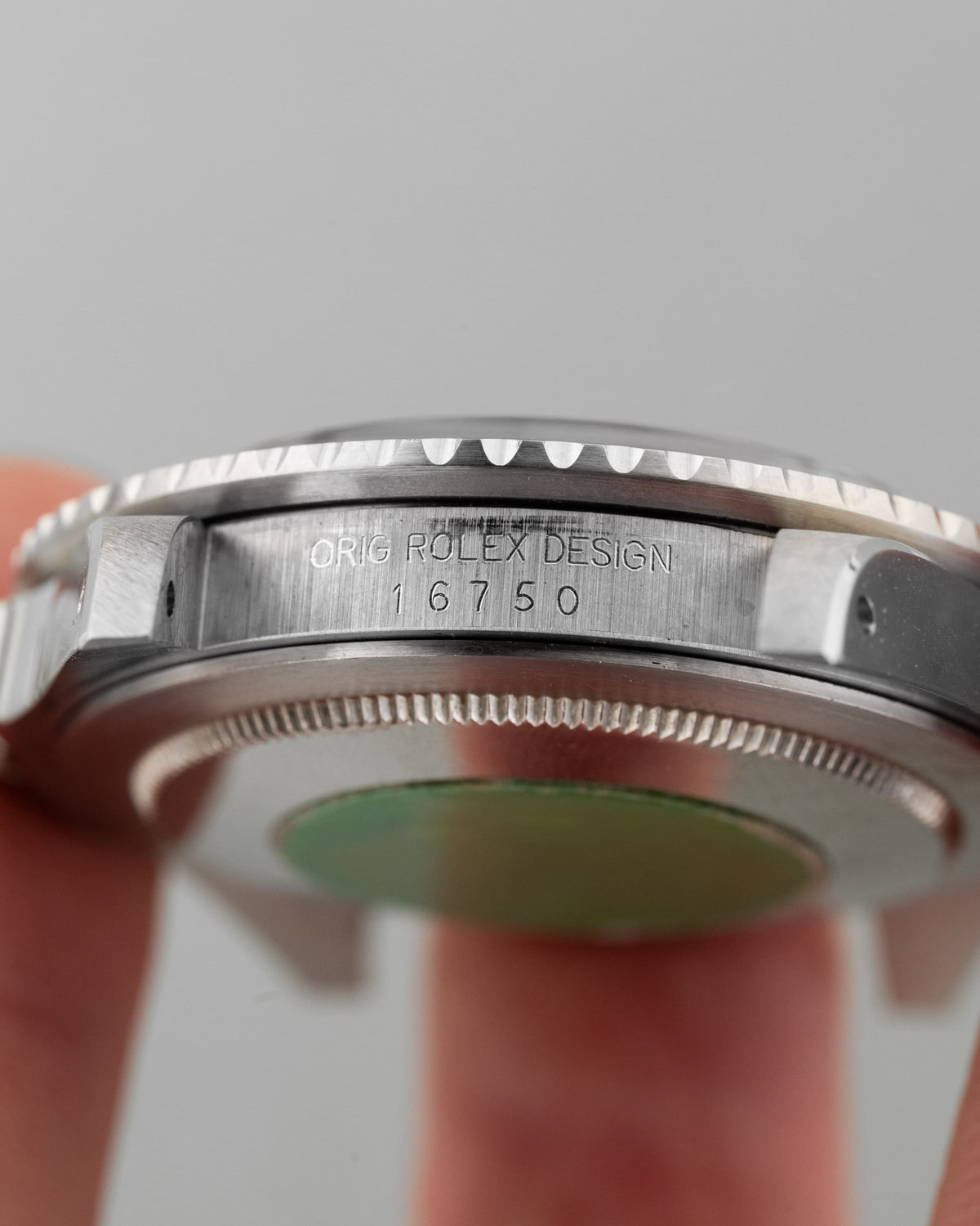 GY5Z Superbe Rolex GMT-Master réf. 16750 de 1987 – N.O.S. + Sticker Rolex d’origine - Lugs - Reference