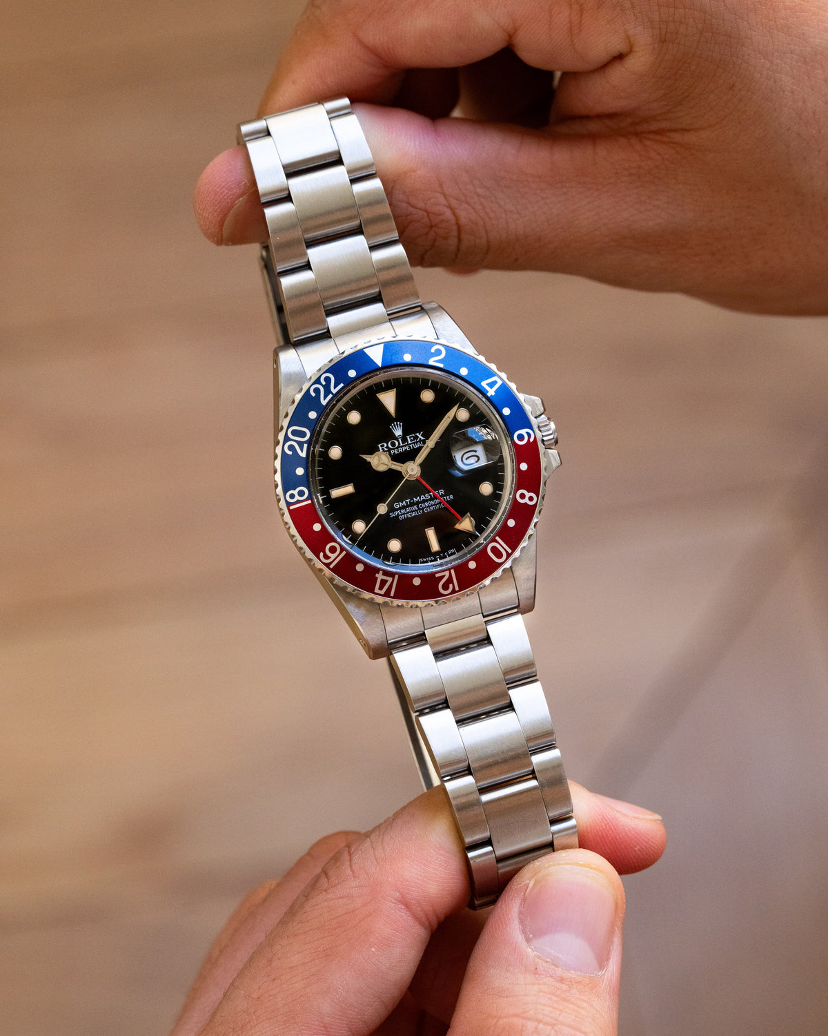GY5Z Superbe Rolex GMT-Master réf. 16750 de 1987 – N.O.S. + Sticker Rolex d’origine - Overview