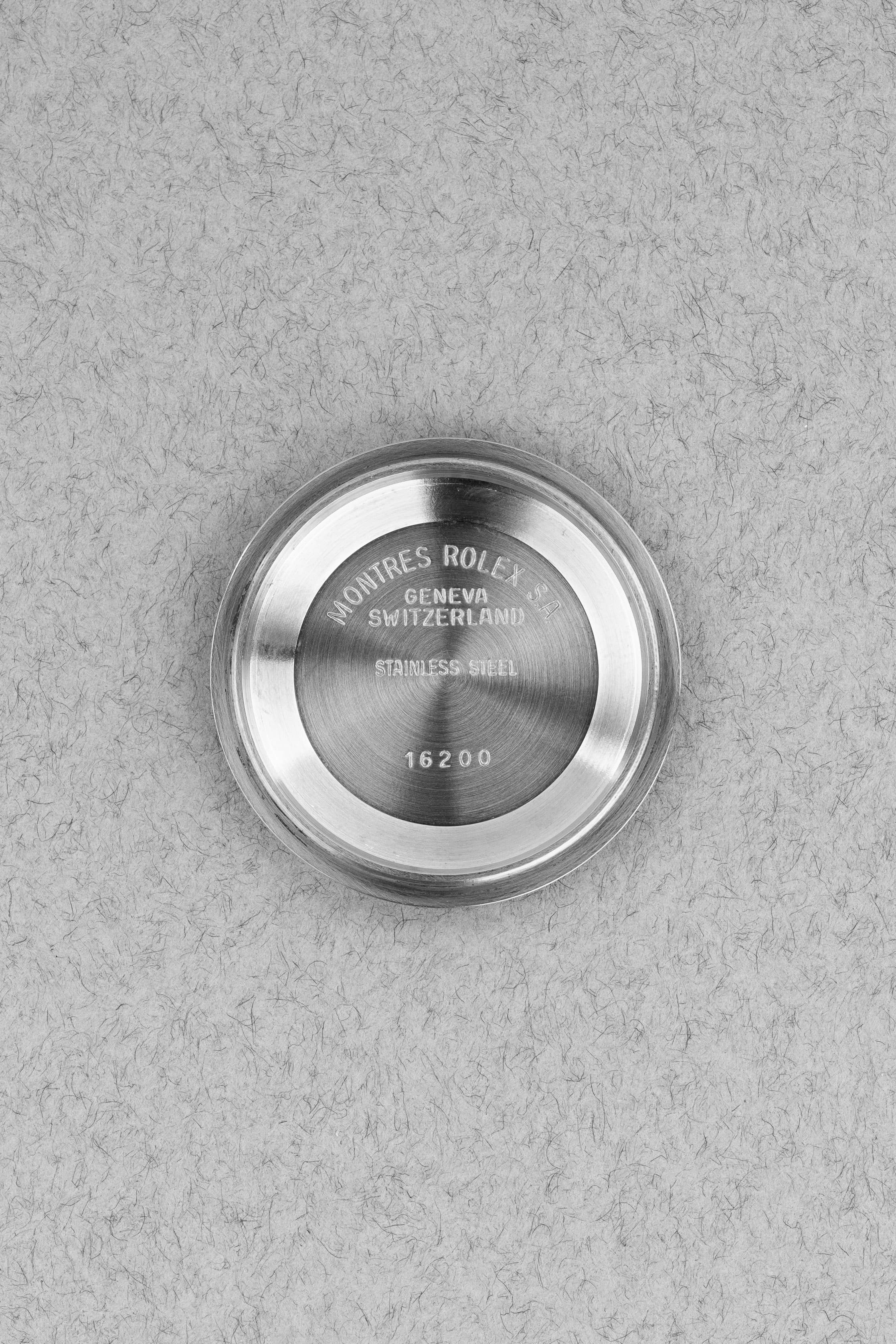 HBUB Rolex Datejust 16200 « Ivoire/Crème » de 1991 - Inside case back