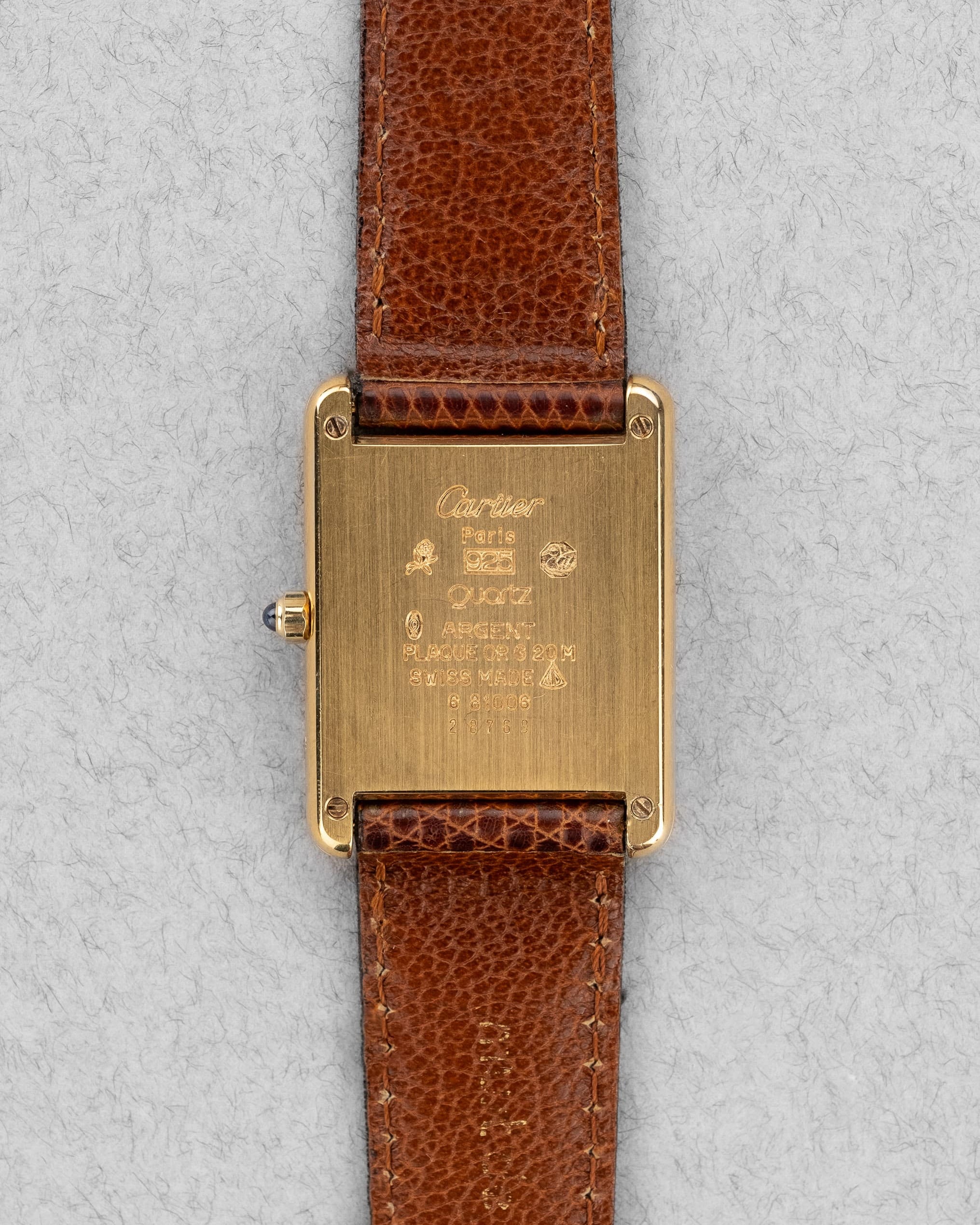 HHLV Cartier Tank Must Grande Taille « Ivory Roman » – Full Set - Back