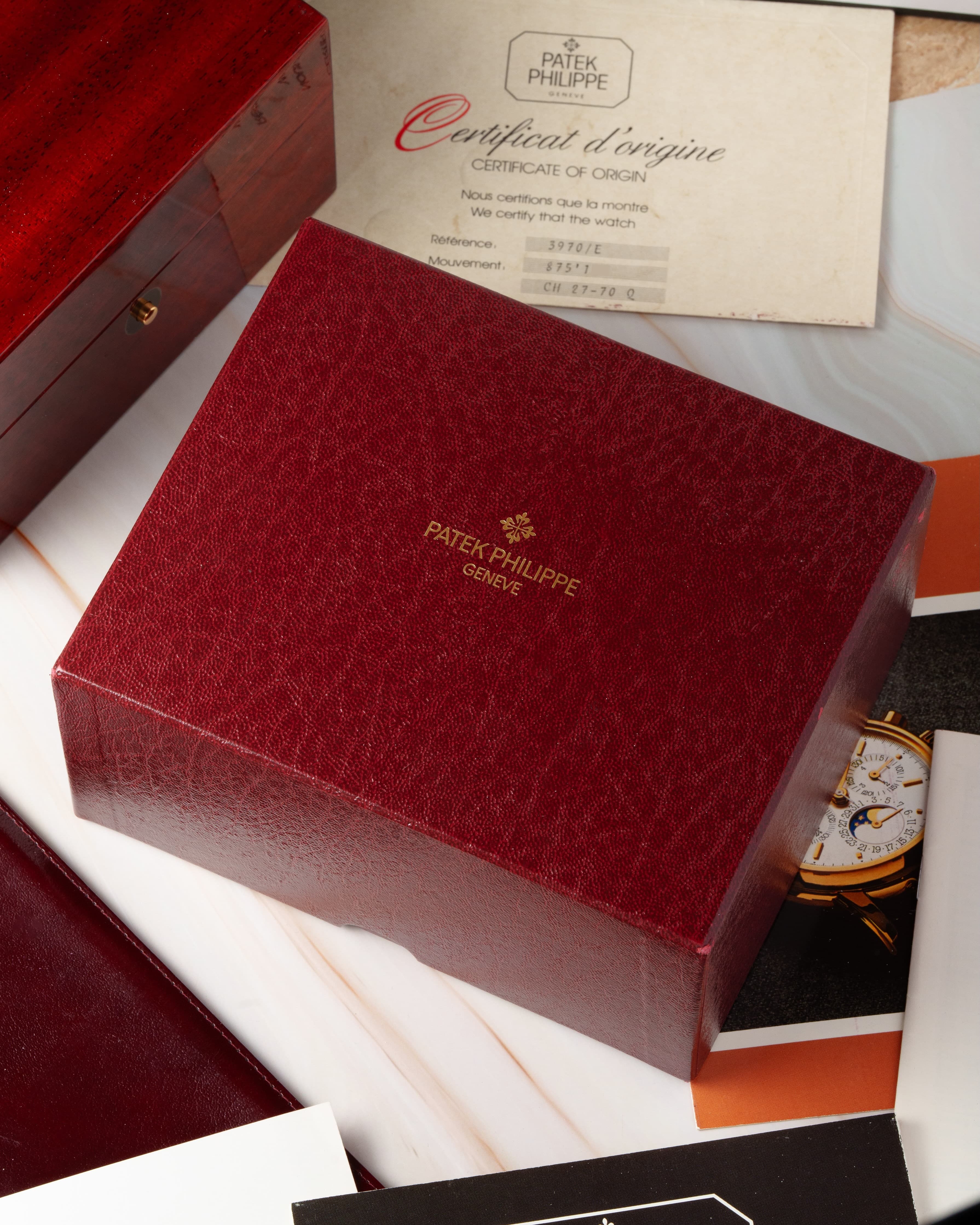 HMU5 Exceptionnel Patek Philippe réf. 3970 – « Very Early Second Series » + Full Set - Box