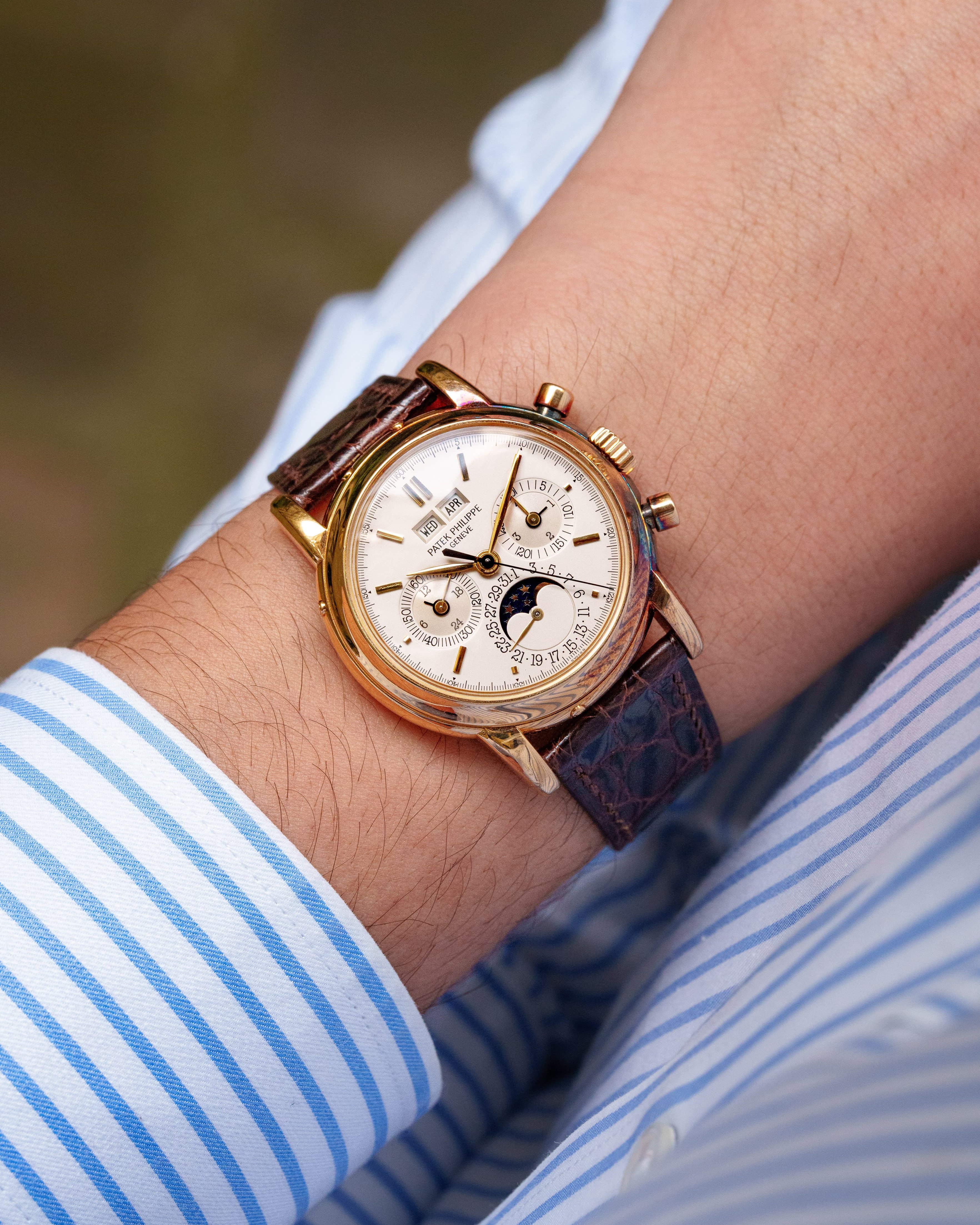 HMU5 Exceptionnel Patek Philippe réf. 3970 – « Very Early Second Series » + Full Set - Wristshot