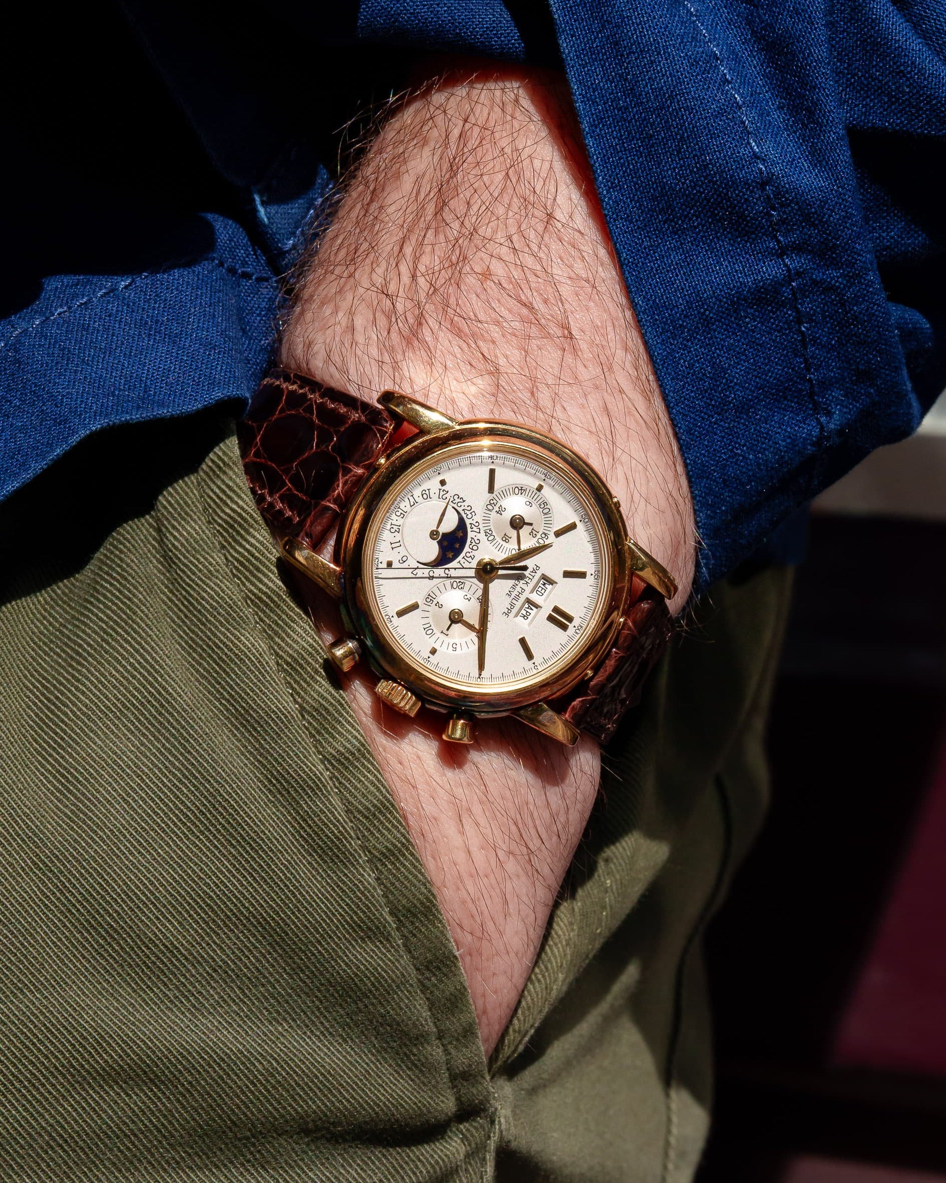 HMU5 Exceptionnel Patek Philippe réf. 3970 – « Very Early Second Series » + Full Set - Wristshot