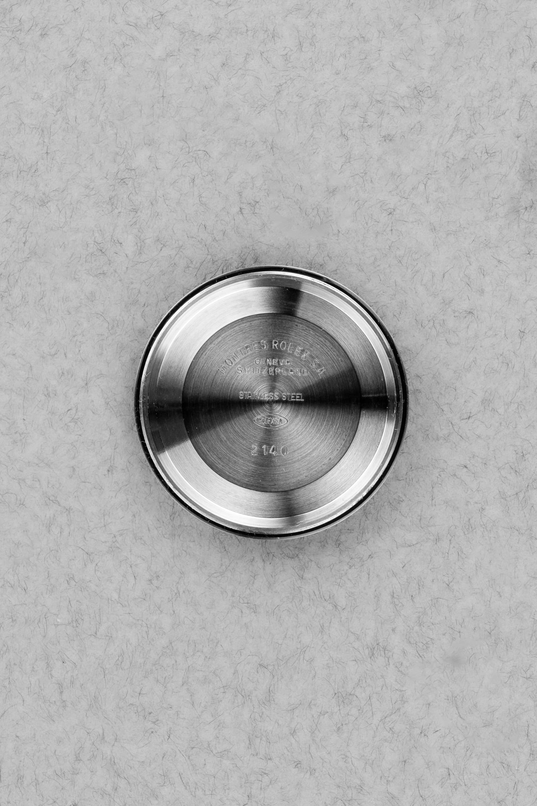 HSAV Rolex Air-King 14000 de 1999 en parfait état – Cadran « Argent/Silver » - Inside case back