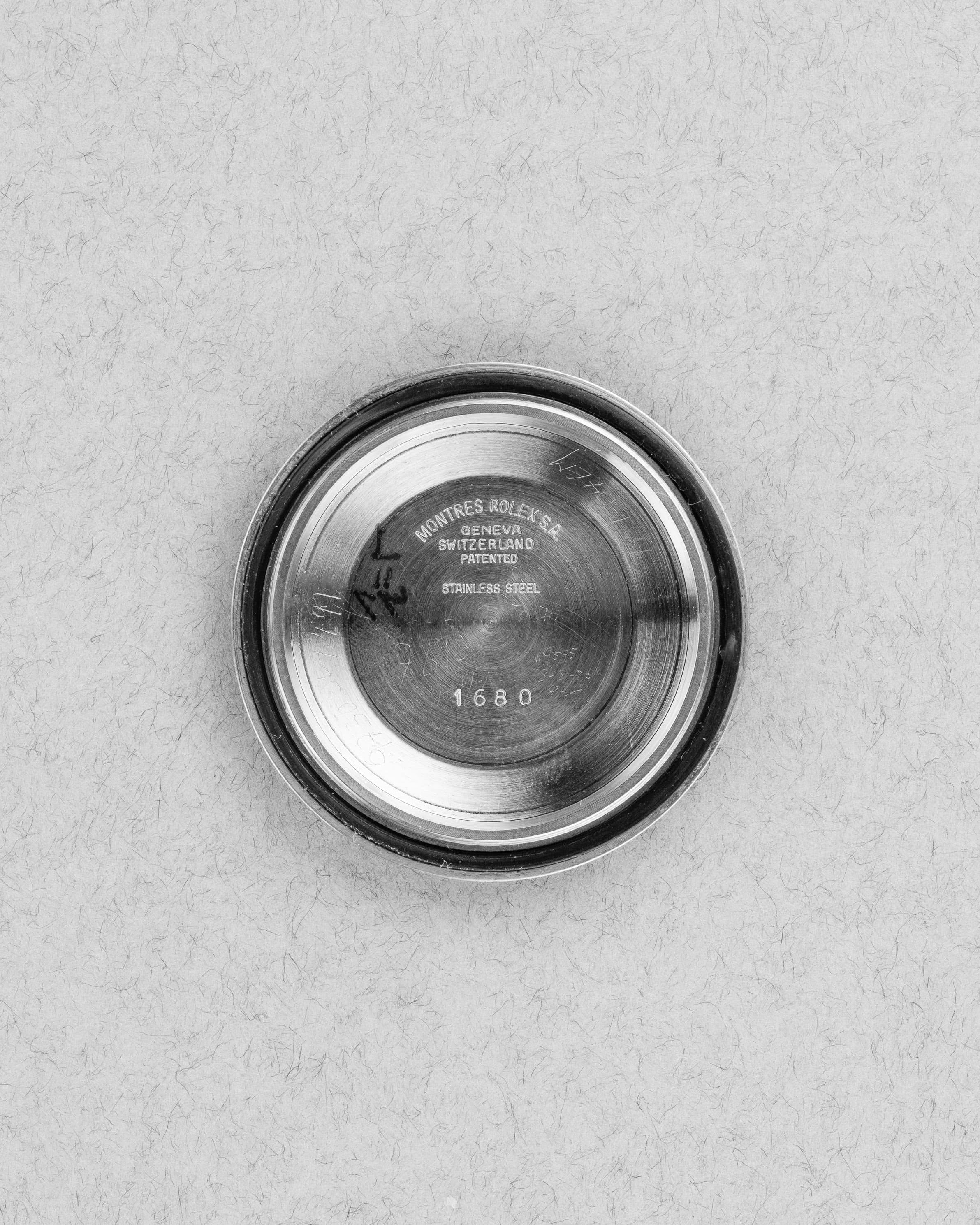 J2WG Rolex Submariner Date 1680 « Mark 1 » de 1977-1978 - Inside case back