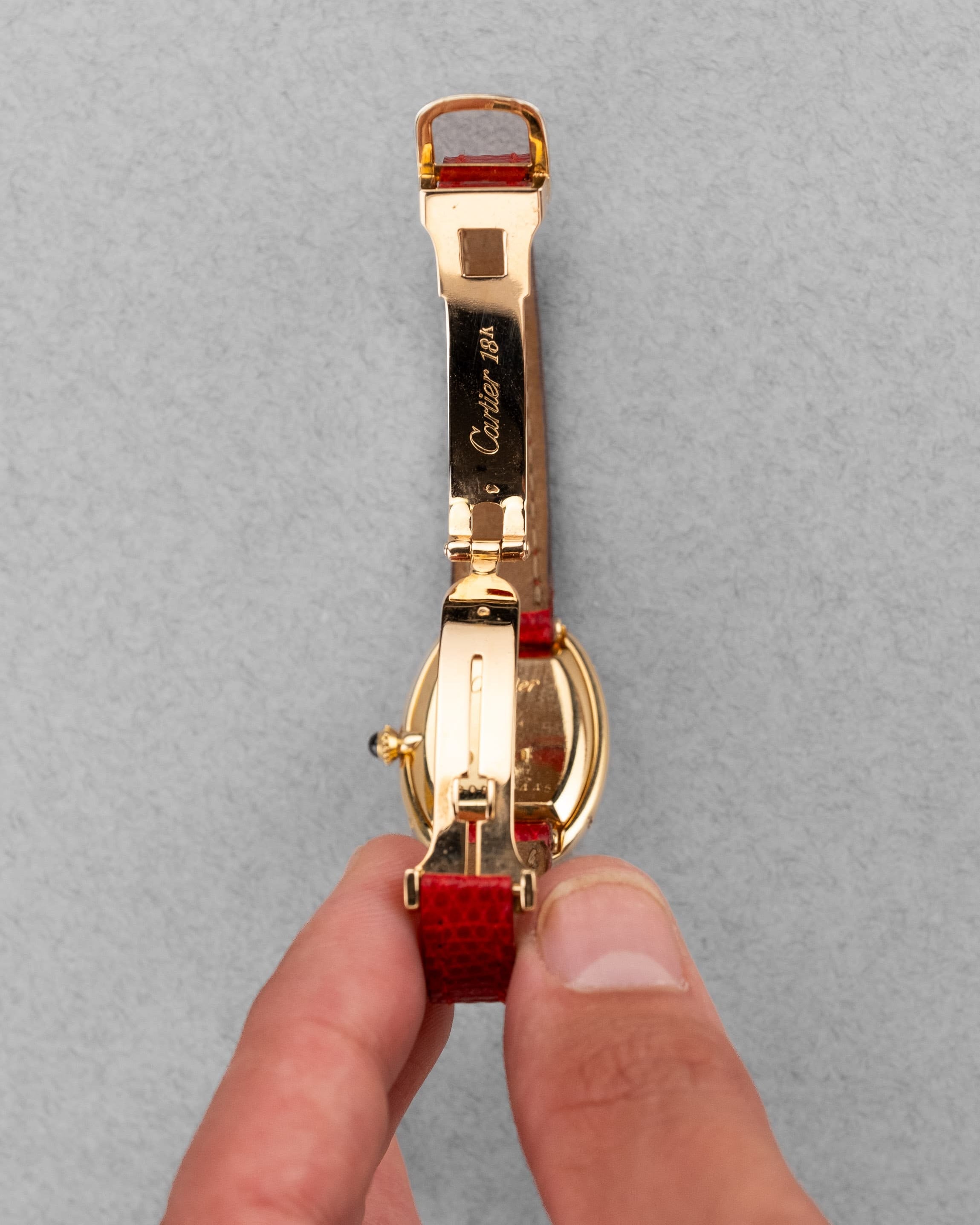 JBPD Cartier Baignoire « Double Godrons » réf. 78094 de 1980 – Parfaite et Full Set - Buckle Inside