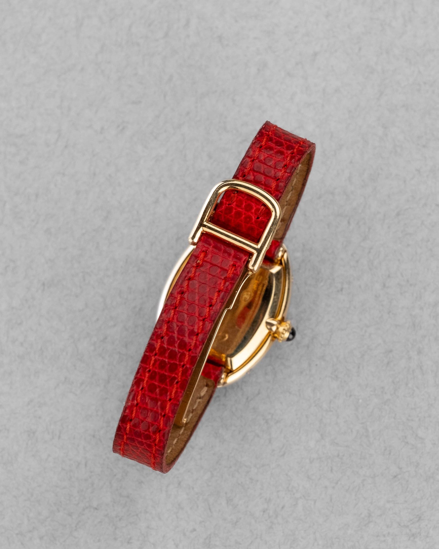 JBPD Cartier Baignoire « Double Godrons » réf. 78094 de 1980 – Parfaite et Full Set - Buckle Outside