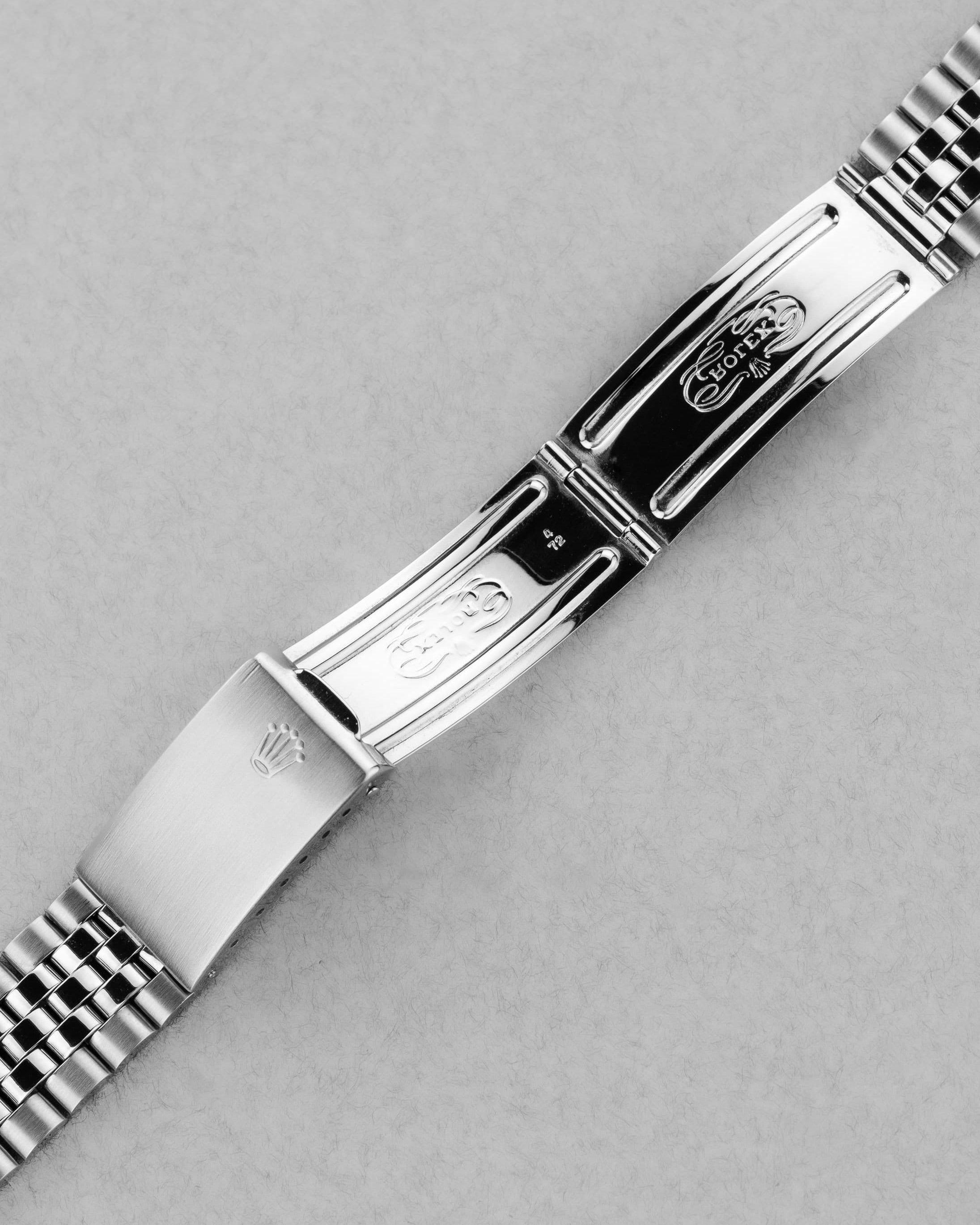 JMCE Rolex Datejust réf. 1601 en acier de 1972 – Cadran « Taupe/Gris Souris Satin » - Buckle Inside