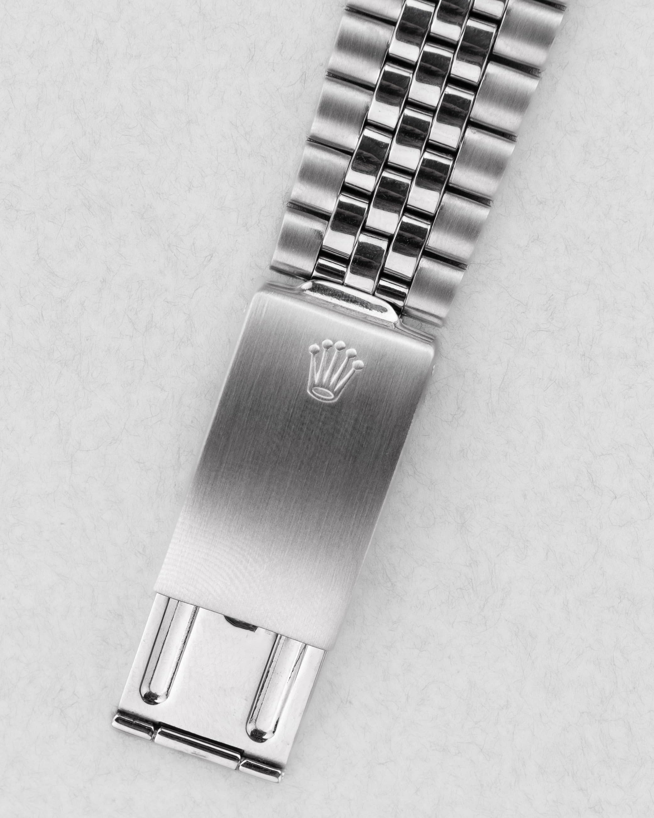 JMCE Rolex Datejust réf. 1601 en acier de 1972 – Cadran « Taupe/Gris Souris Satin » - Buckle Outside