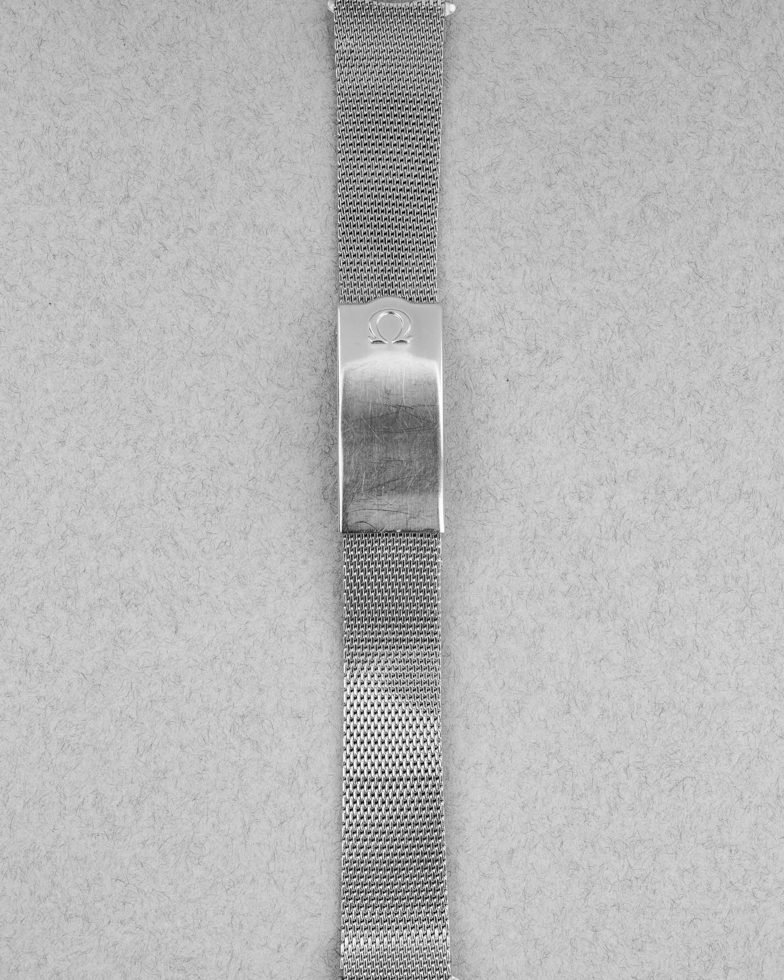 K1XY Rare et intéressante Omega Seamaster Chronomètre 167.070 en acier de 1968 - Bracelet Front