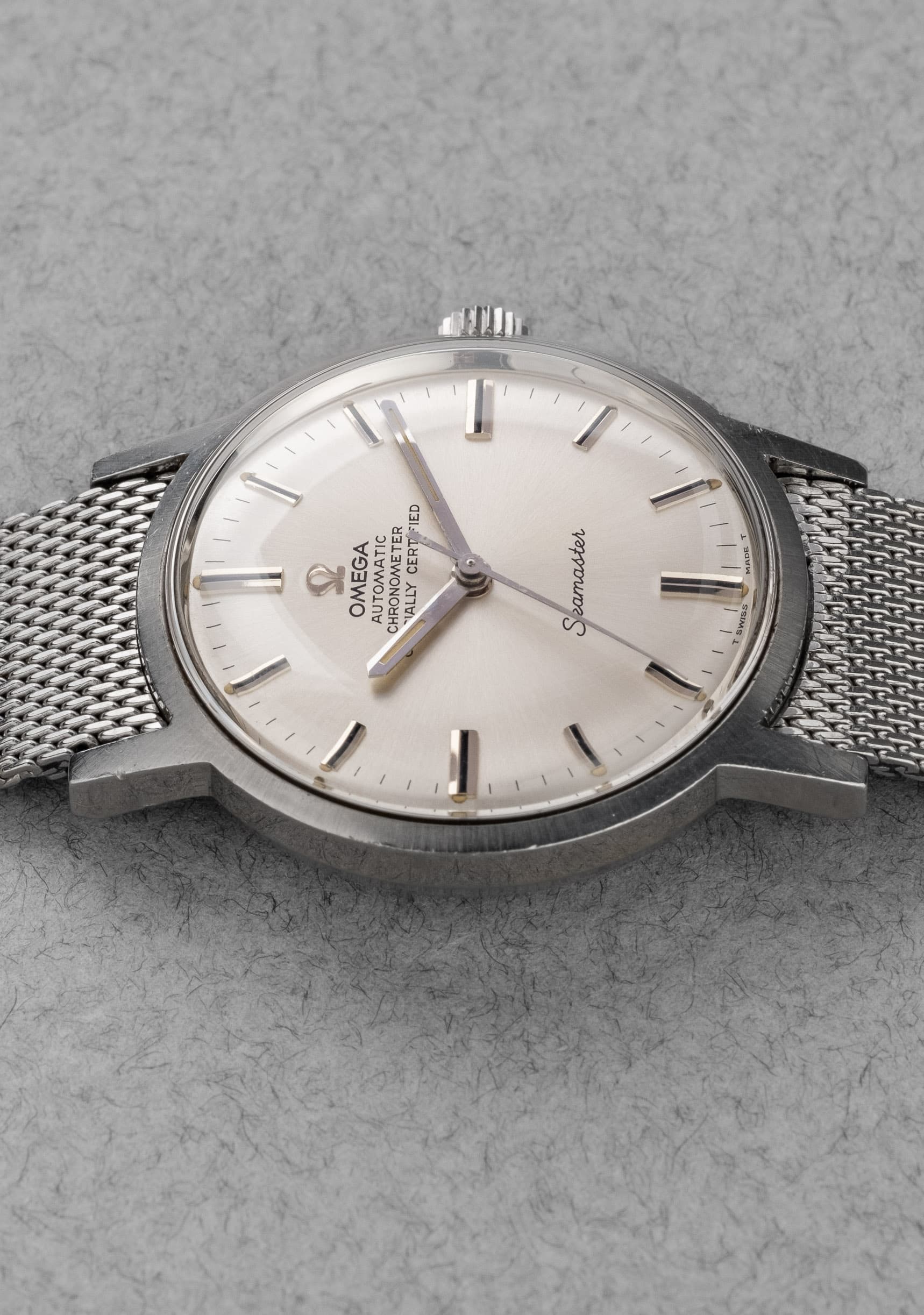 K1XY Rare et intéressante Omega Seamaster Chronomètre 167.070 en acier de 1968 - Left side