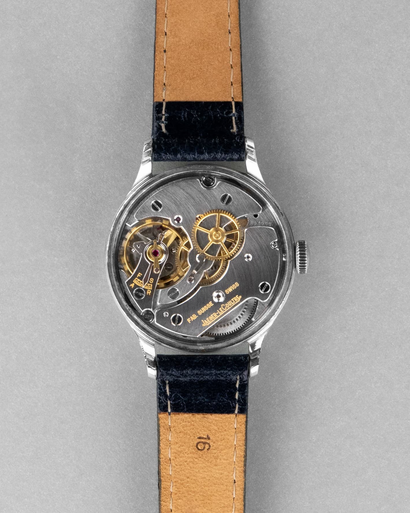 K5ST Jaeger-LeCoultre ref. E159 di stile militare in acciaio, circa 1946 - Movimento
