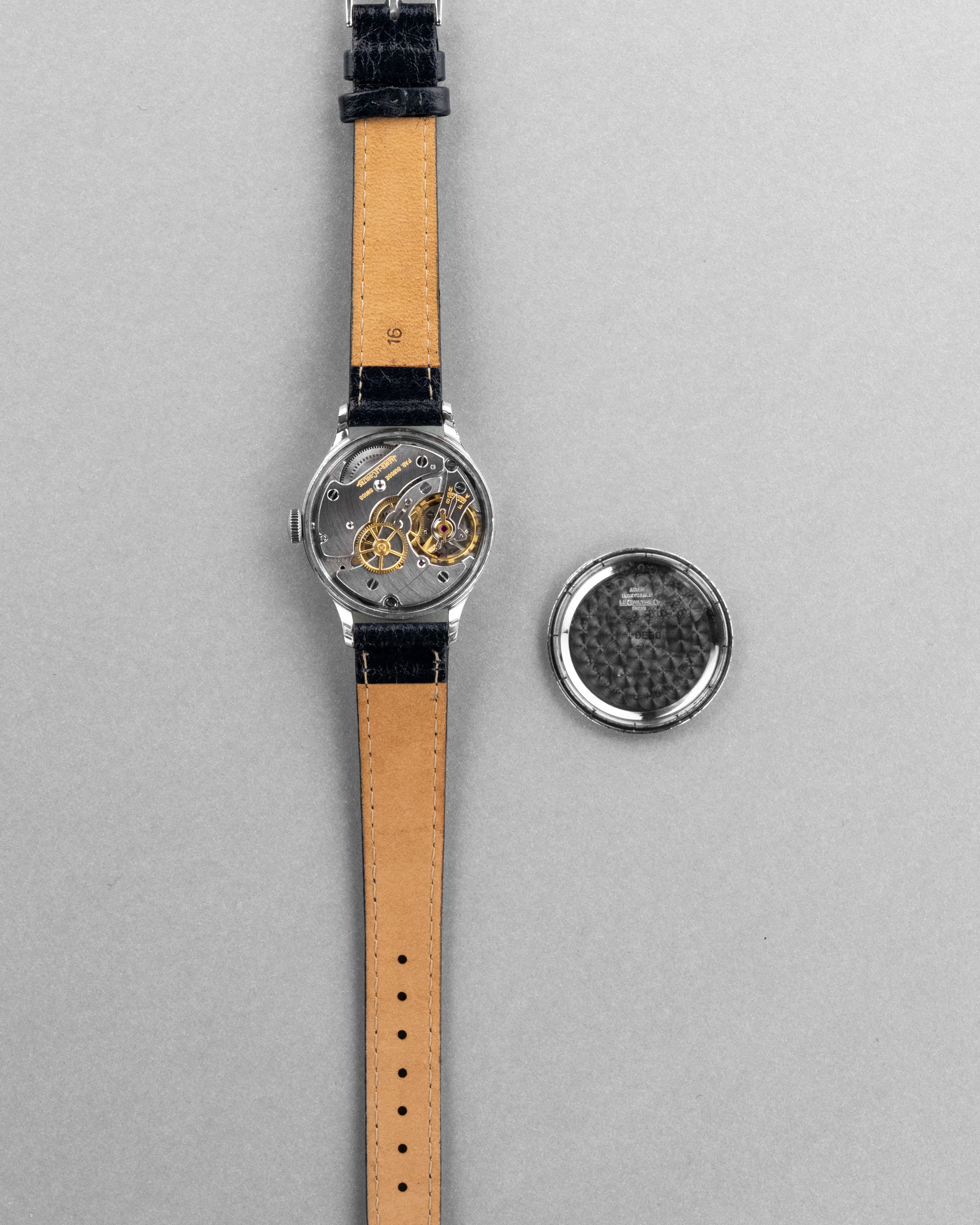 K5ST Jaeger-LeCoultre ref. E159 di stile militare in acciaio, circa 1946 - Panoramica
