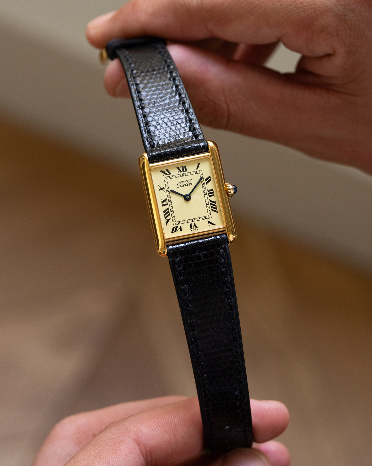 KJ3L Cartier Tank Must Quartz GM 5 «Cream/Ivory Roman Dial» 1993 г. - Общий вид