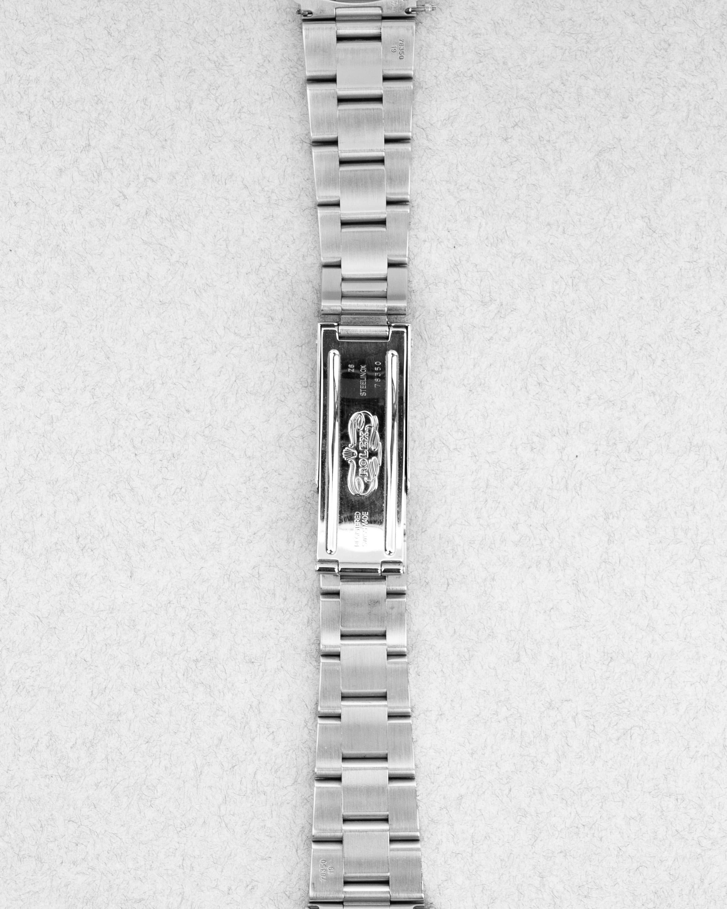 L1DU Rolex Air-King 14000 de 1997 – Cadran bleu « Explorer 3-6-9 » - Bracelet Back