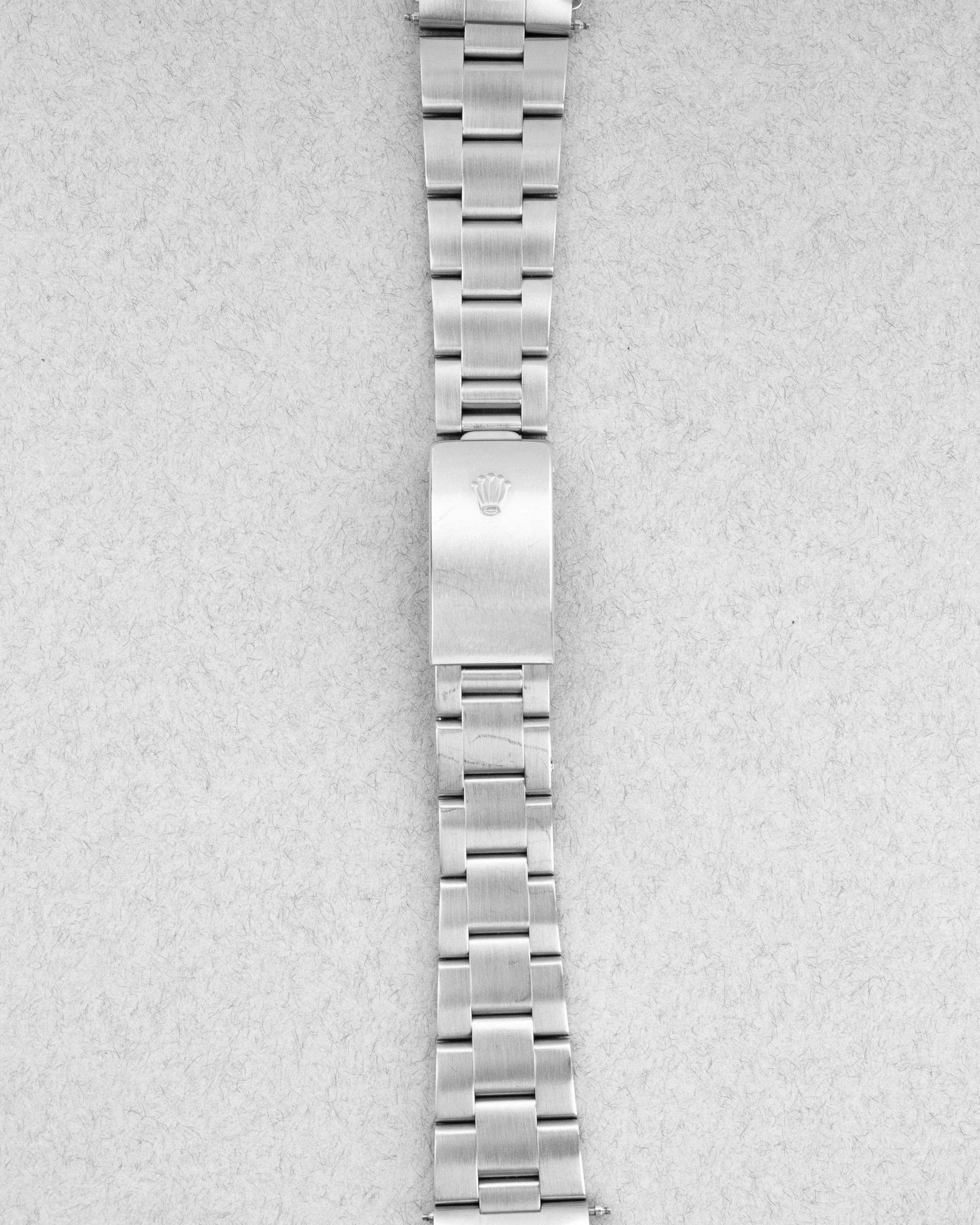 L1DU Rolex Air-King 14000 de 1997 – Cadran bleu « Explorer 3-6-9 » - Bracelet Front