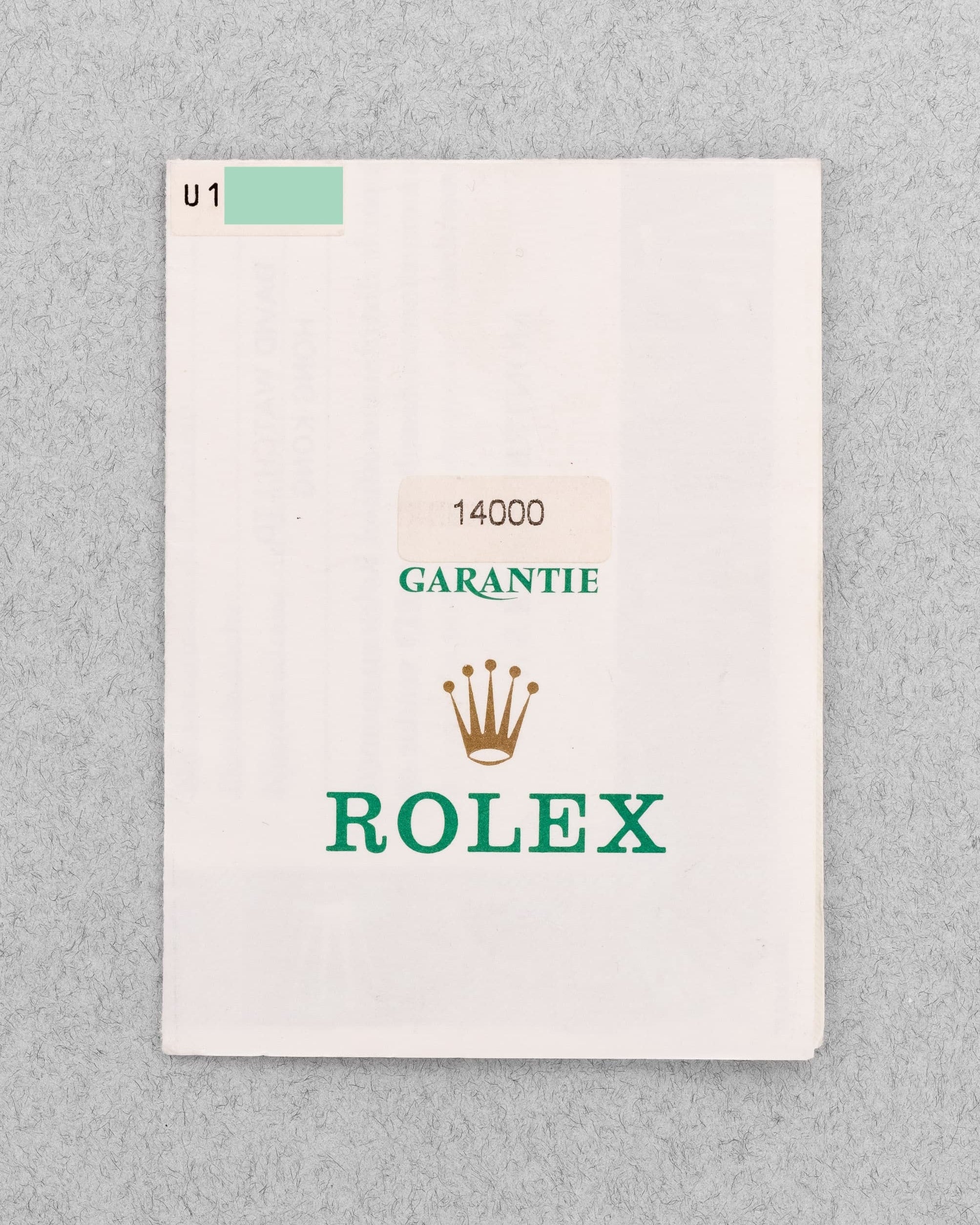 L1DU Rolex Air-King 14000 de 1997 – Cadran bleu « Explorer 3-6-9 » - Papers