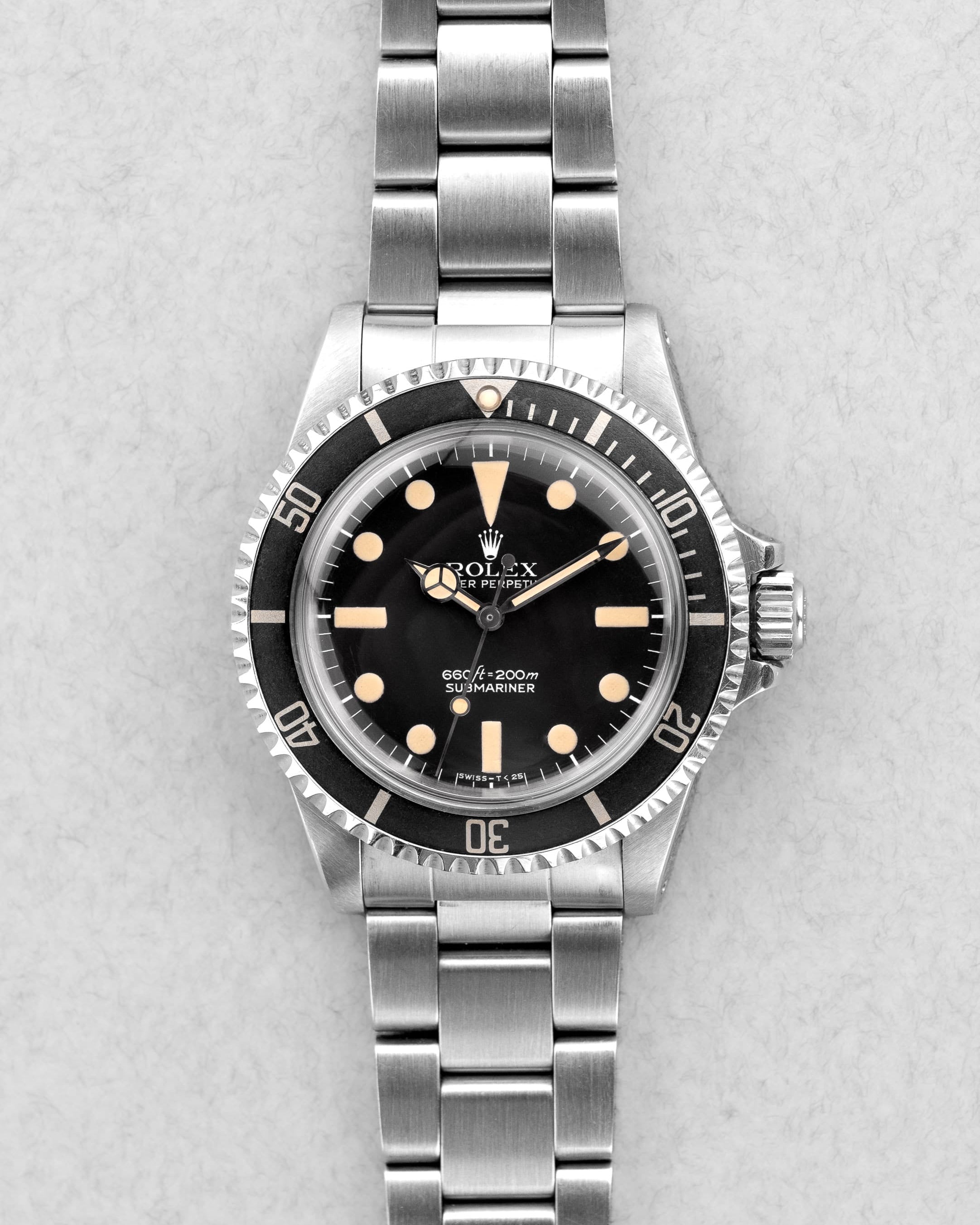 L62H Rolex Submariner réf. 5513 « Maxi Mark 1 » de 1977-1978 - Front