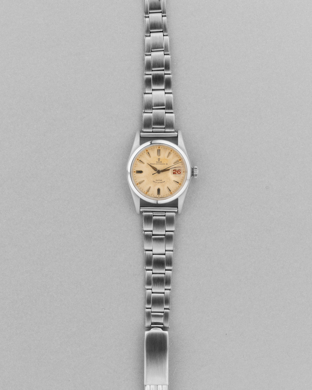 L8YQ Tudor Prince Oysterdate réf. 7914 de 1957 – Cadran « Honeycomb » Radium et Date Roulette - Overview