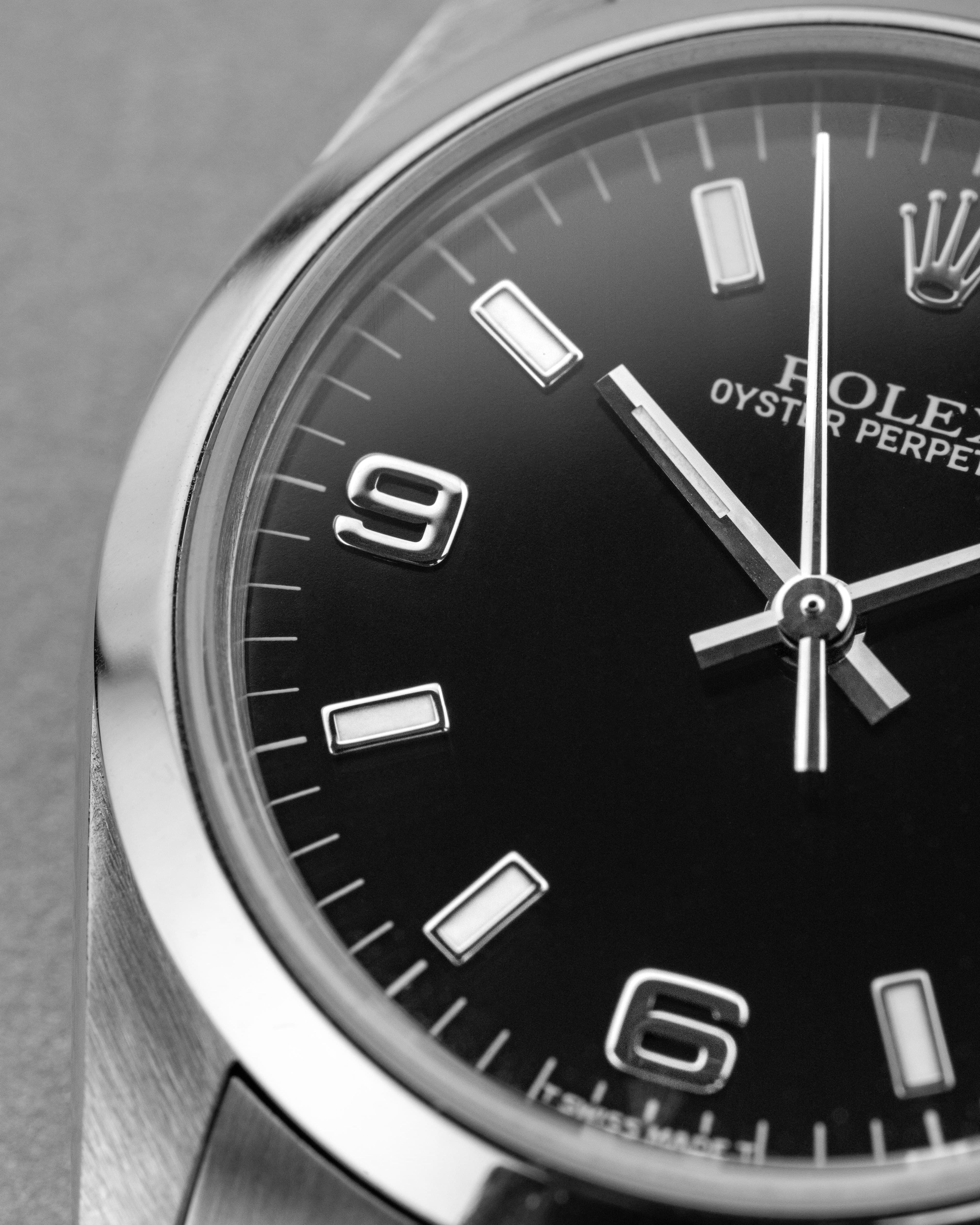 LDVZ Rolex Oyster Perpetual 31 ref. 77080 del 1999 – Quadrante nero « Explorer 3-6-9 » - Quadrante