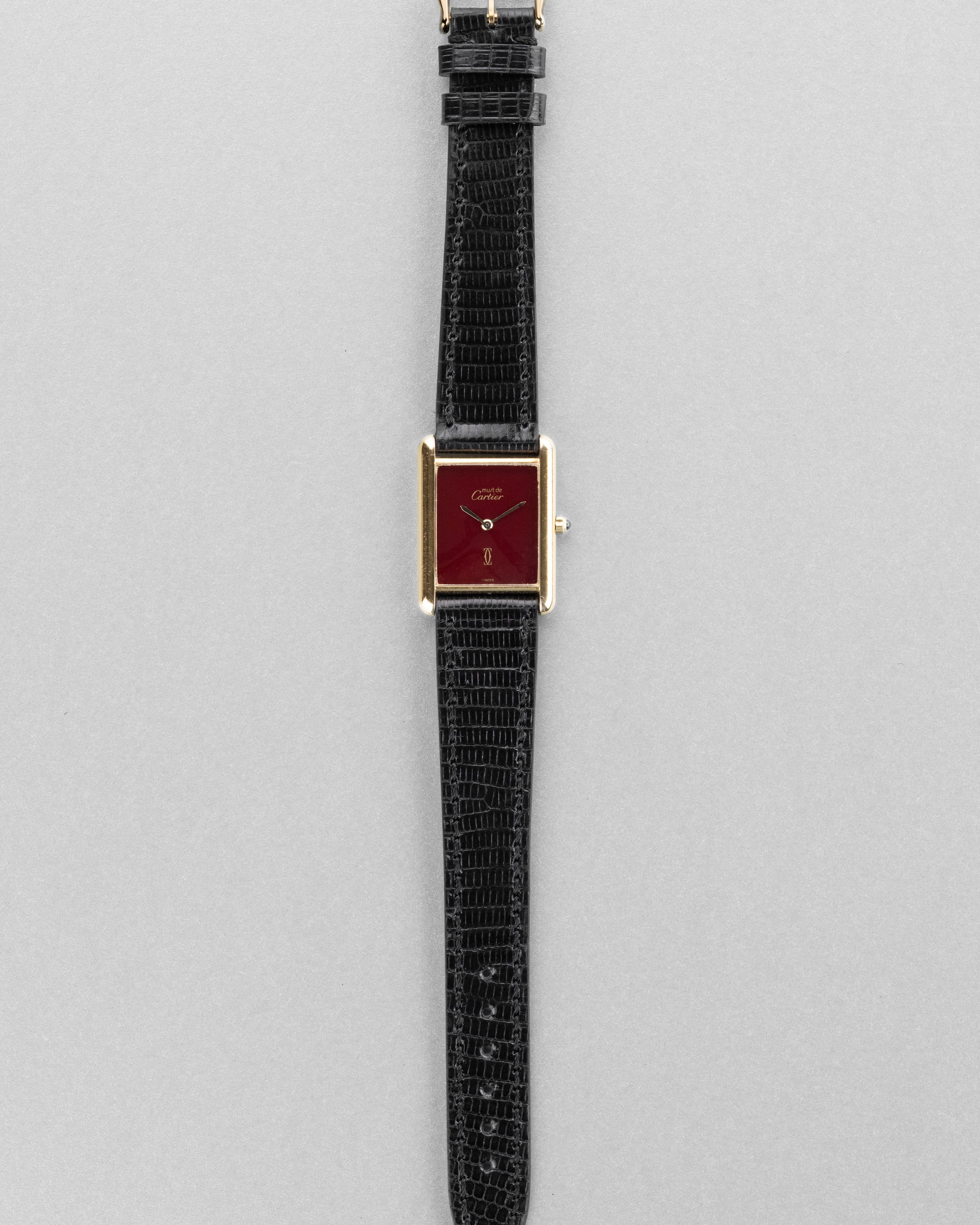 LURT Cartier Tank Must Quartz GM 6 «Red/Burgundy Dial» - Panoramica