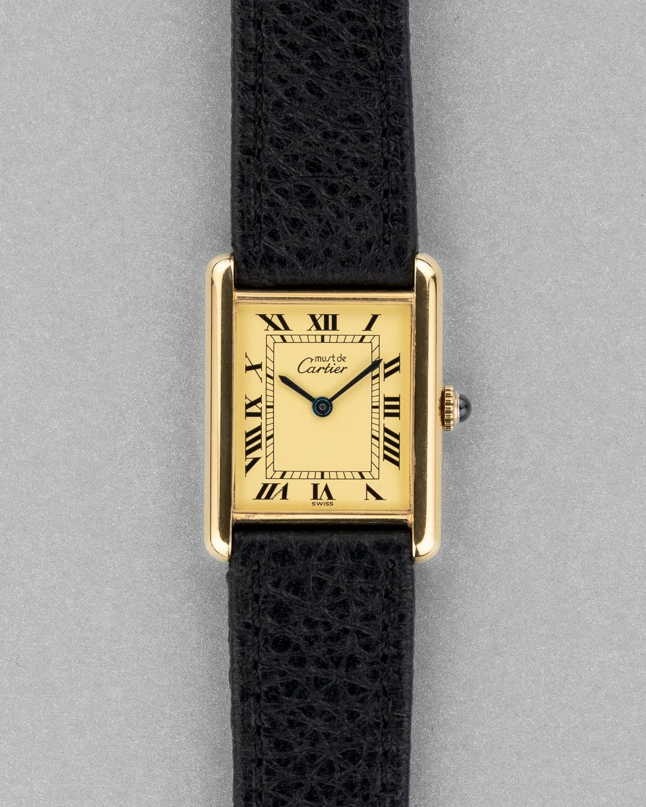 MCAW Cartier Tank Must Mécanique GM 6 «Cream/Ivory Roman Dial», circa 1980 - Fronte