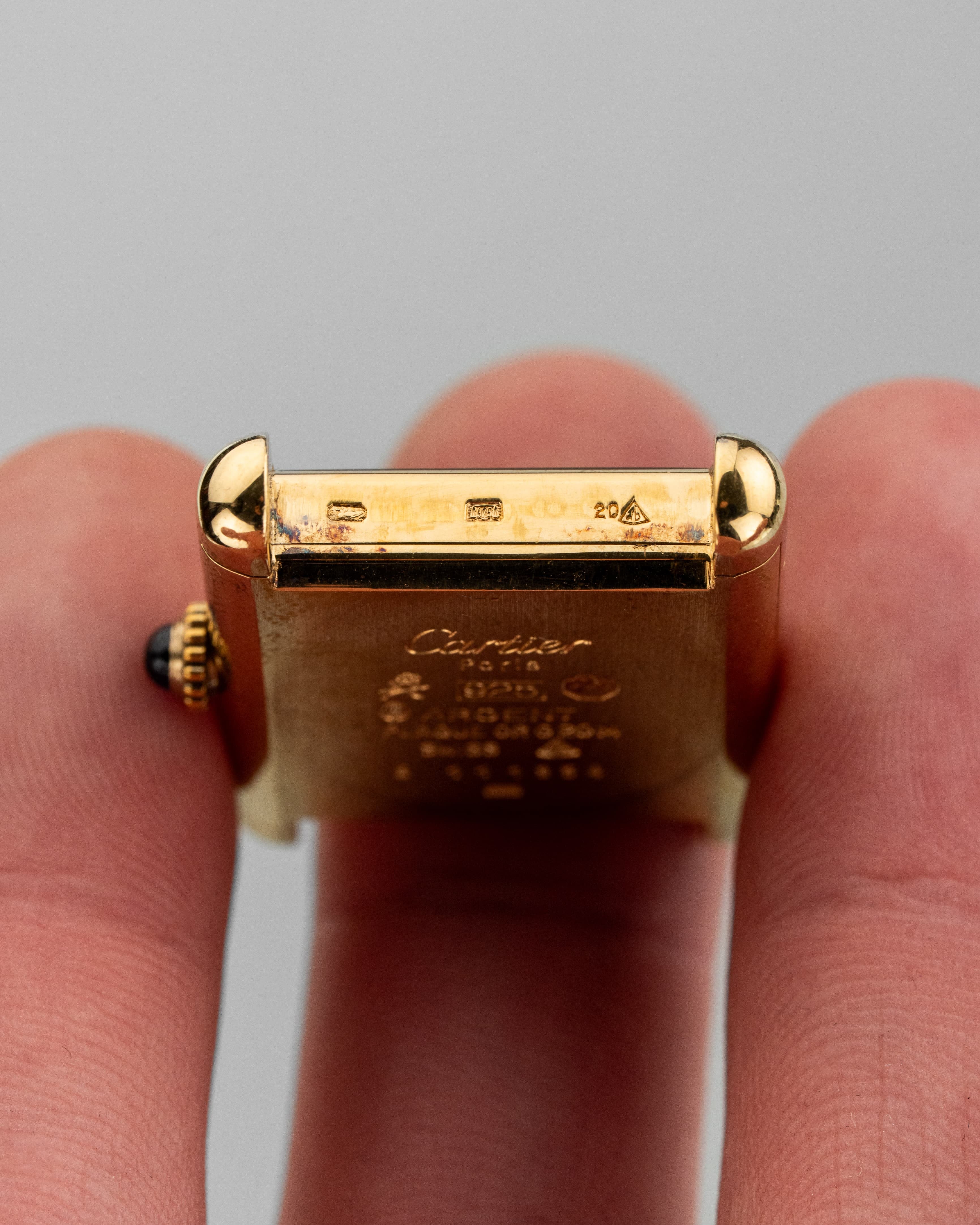 MCAW Cartier Tank Must Mécanique GM 6 «Cream/Ivory Roman Dial», circa 1980 - Punzone