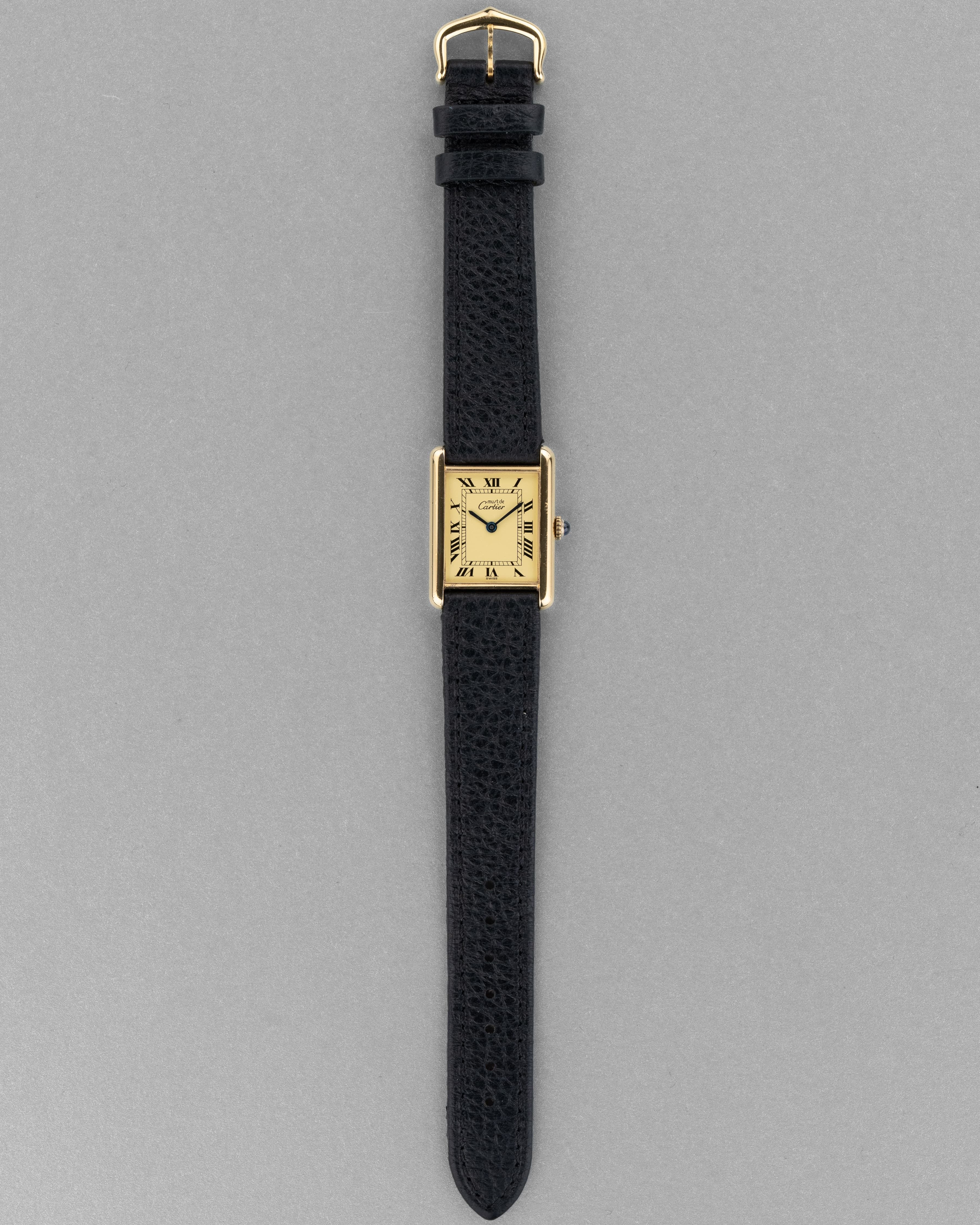 MCAW Cartier Tank Must Mécanique GM 6 «Cream/Ivory Roman Dial», circa 1980 - Panoramica