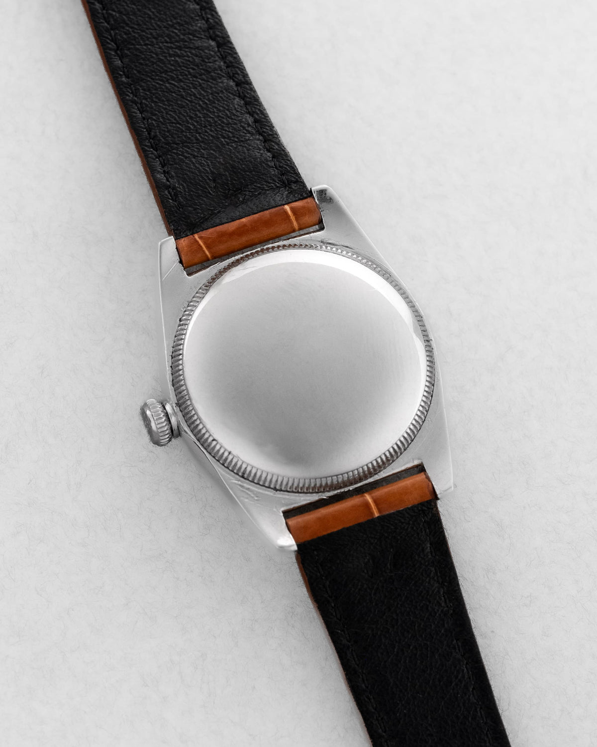 MDLZ Rolex « Bubble Back » réf. 5050 en acier de 1948 – Cadran « Crème Brûlée » Radium Burn - Back