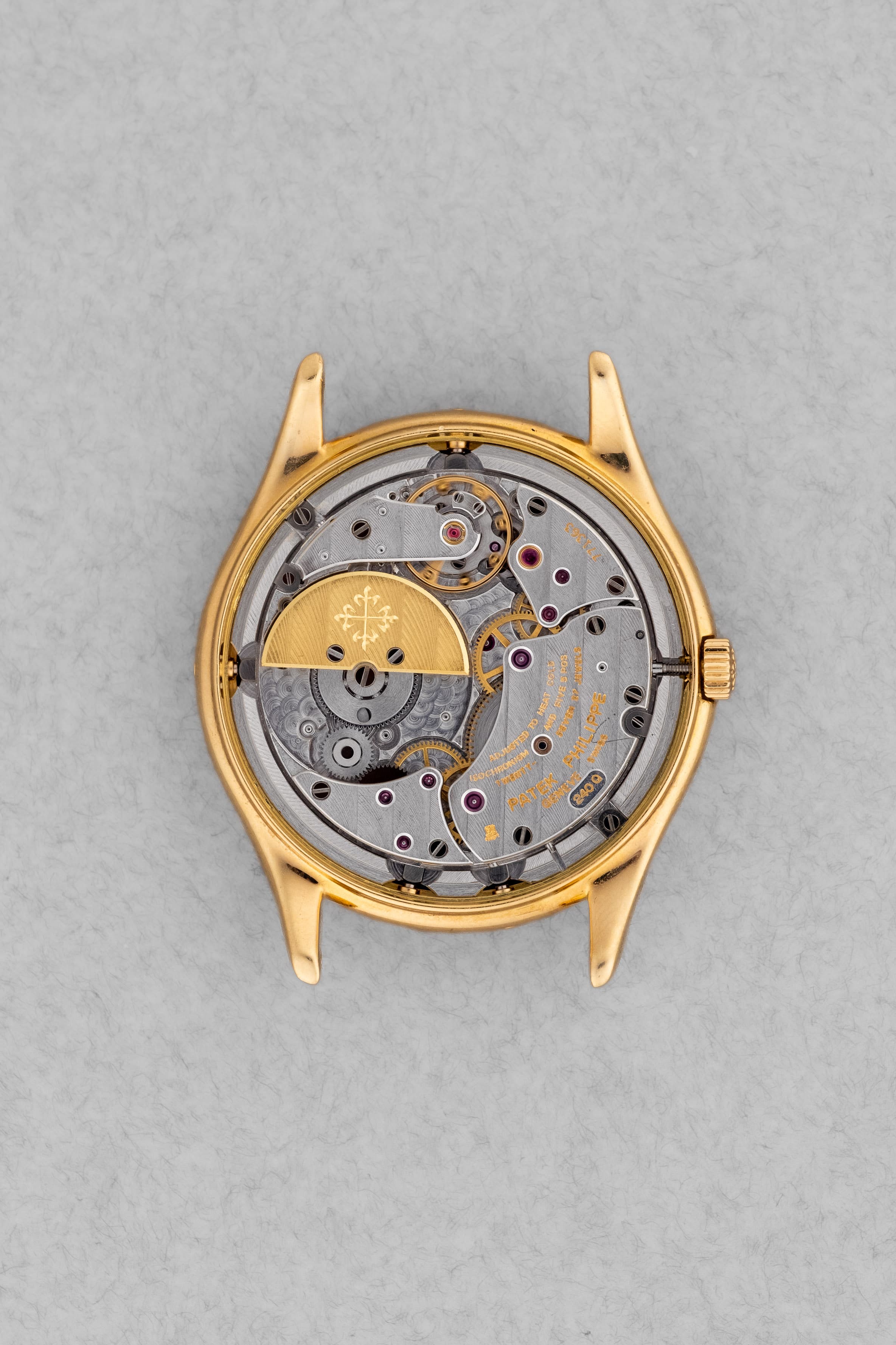 MEFM 極為罕見且非凡的 Patek Philippe 萬年曆 型號 3940J「Doré Dial」1988 年腕錶——Full Set - 機芯