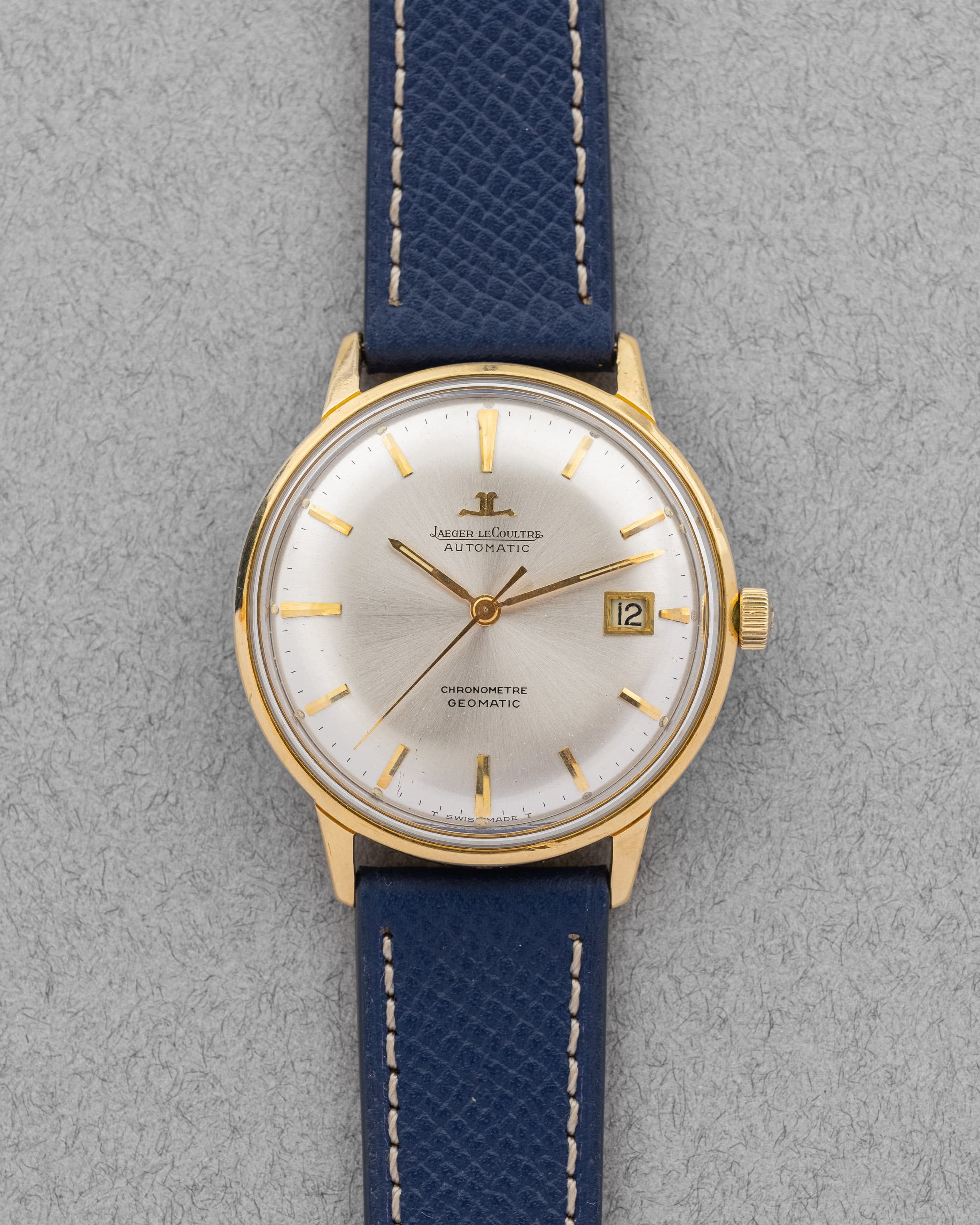 MQGK Rare Jaeger-LeCoultre Geomatic E 398 Full Collector Set en or jaune de 1968 - Front