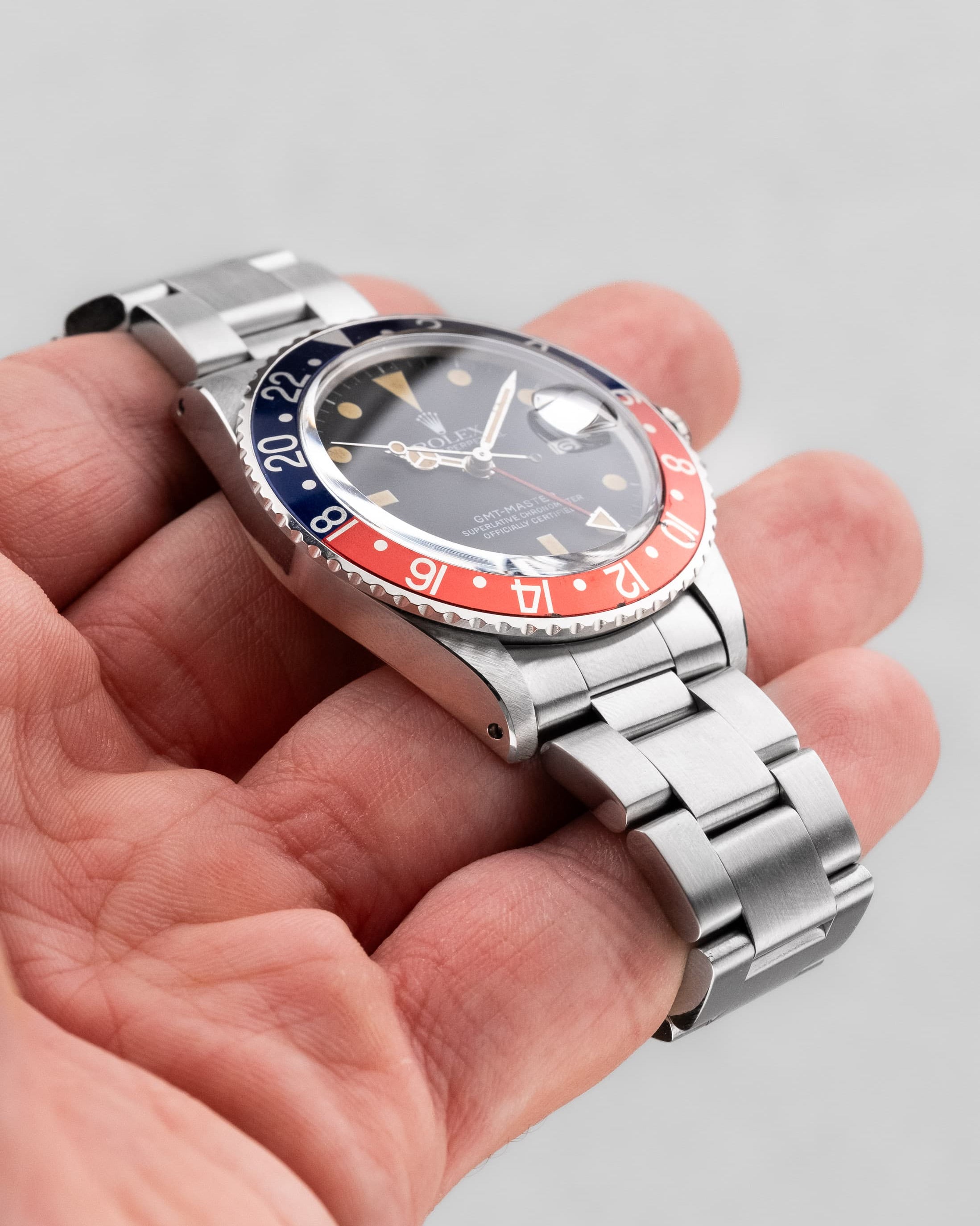 MTYT Rolex GMT-Master réf. 16750 « Pepsi » de 1983 – Cadran « Mark 1 » + Patine - Left side