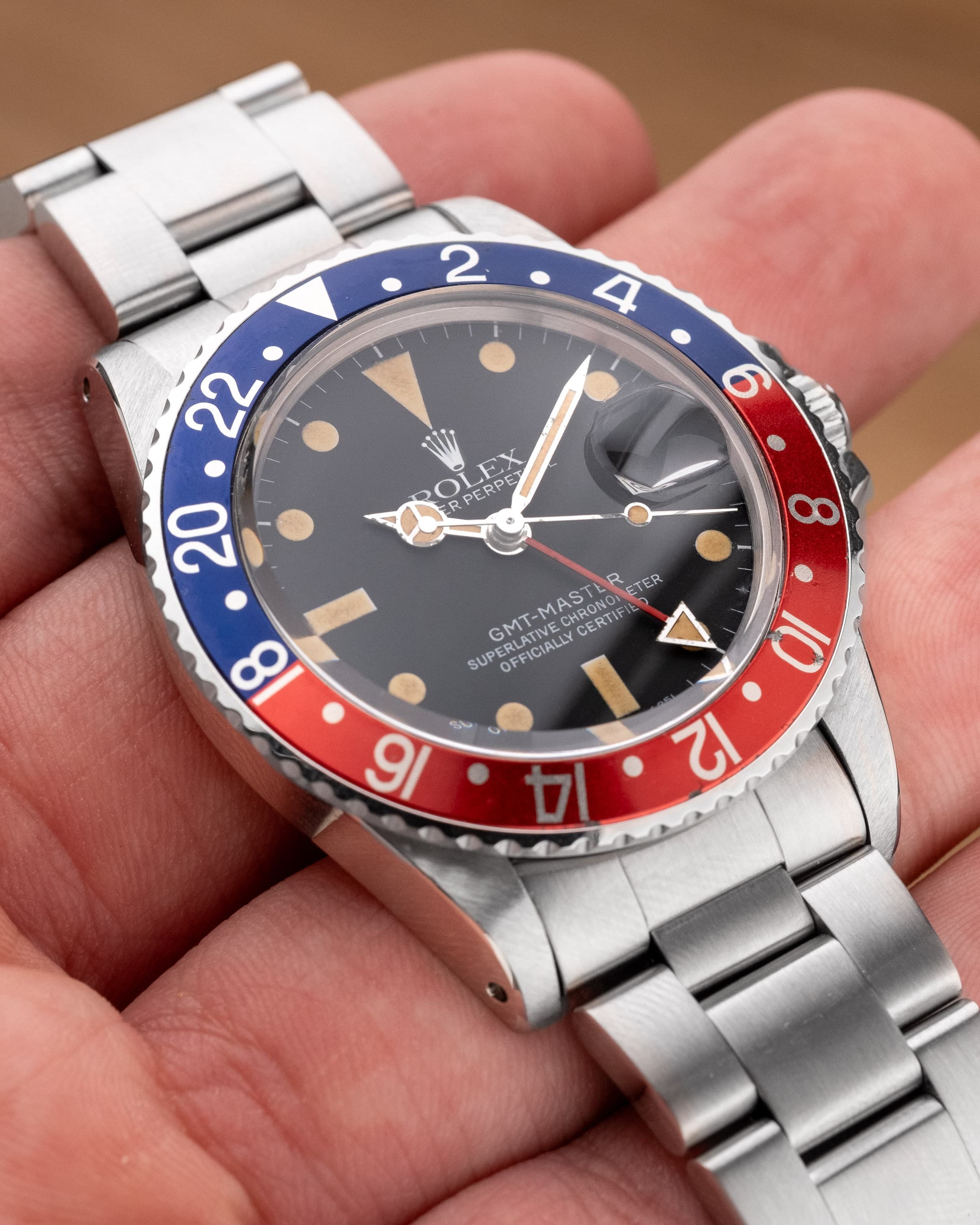 MTYT Rolex GMT-Master réf. 16750 « Pepsi » de 1983 – Cadran « Mark 1 » + Patine - Lifestyle